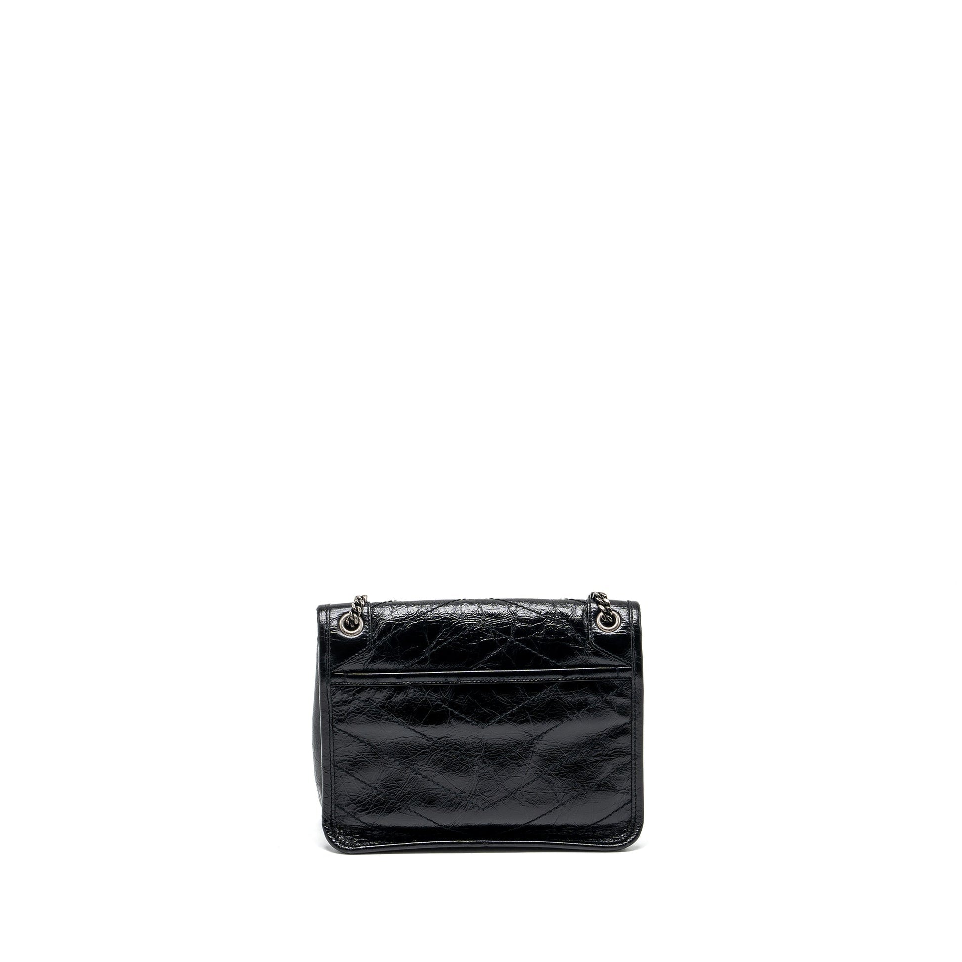 YSL Saint Laurent Saint Laurent Baby Niki Travel Bag Leather Black