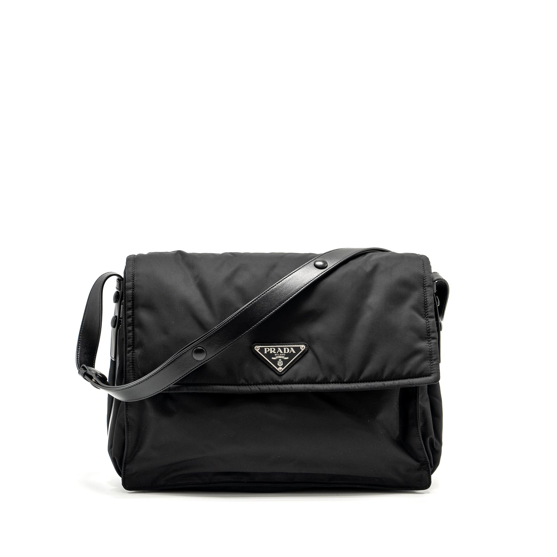 Prada Padded Re Purse Handbag Nylon Black Travel Bag