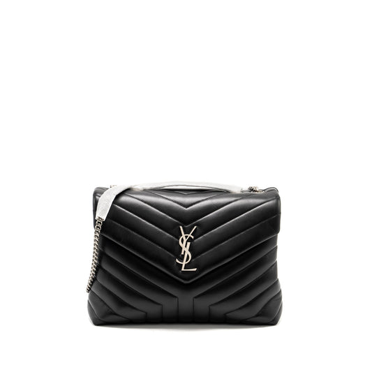 YSL Saint Laurent Loulou Purse Calfskin Shoulder Bag Black Mini