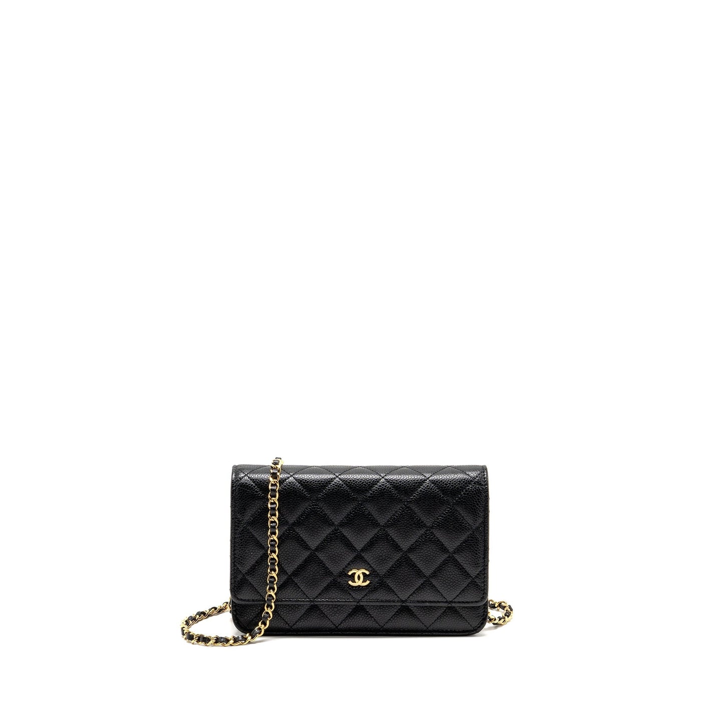 Chanel Classic On Caviar GHW microchip Black Wallet Case Ghwmicrochip 5