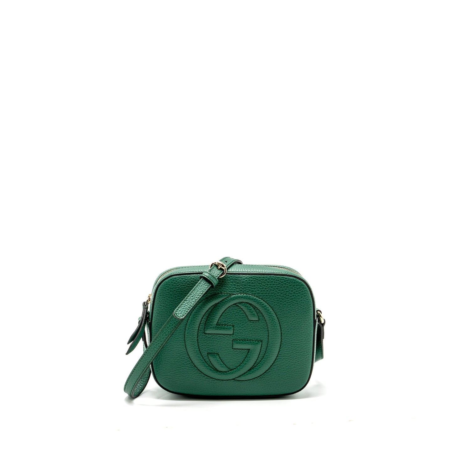 Gucci Disco Soho Camera Bag Calfskin Green Travel Bag