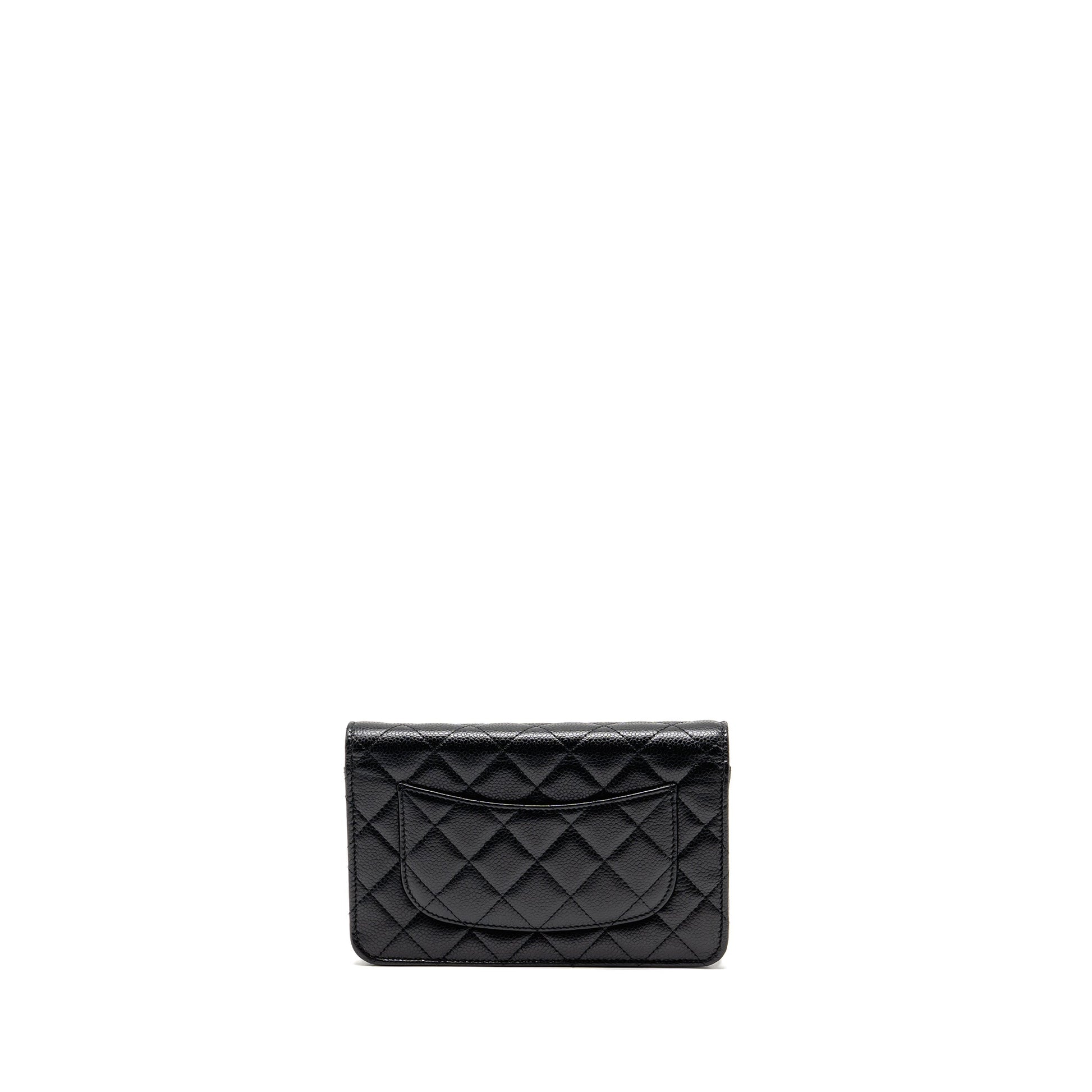 Chanel Classic On Caviar GHW microchip Black Wallet Case Ghwmicrochip 5