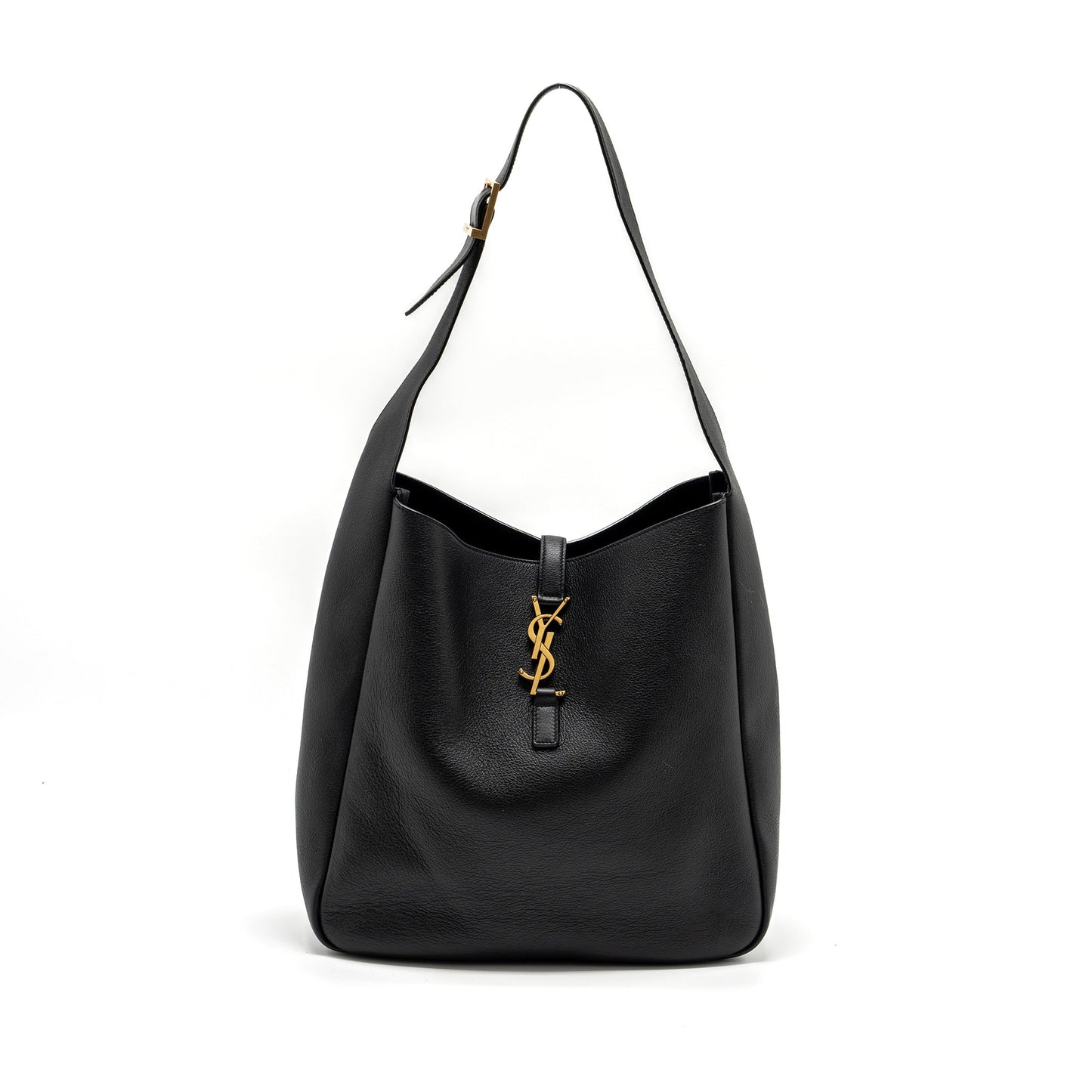 YSL Saint Laurent Le Supple Smooth Calfskin Travel Bag Black Large