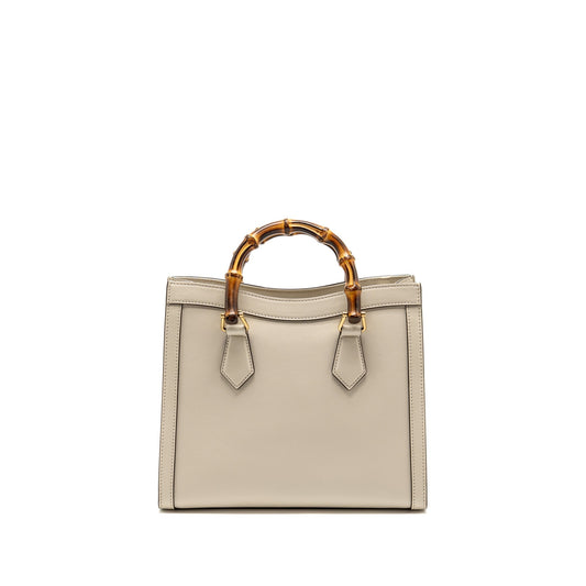 Gucci Diana Tote Bag Calfskin White Small