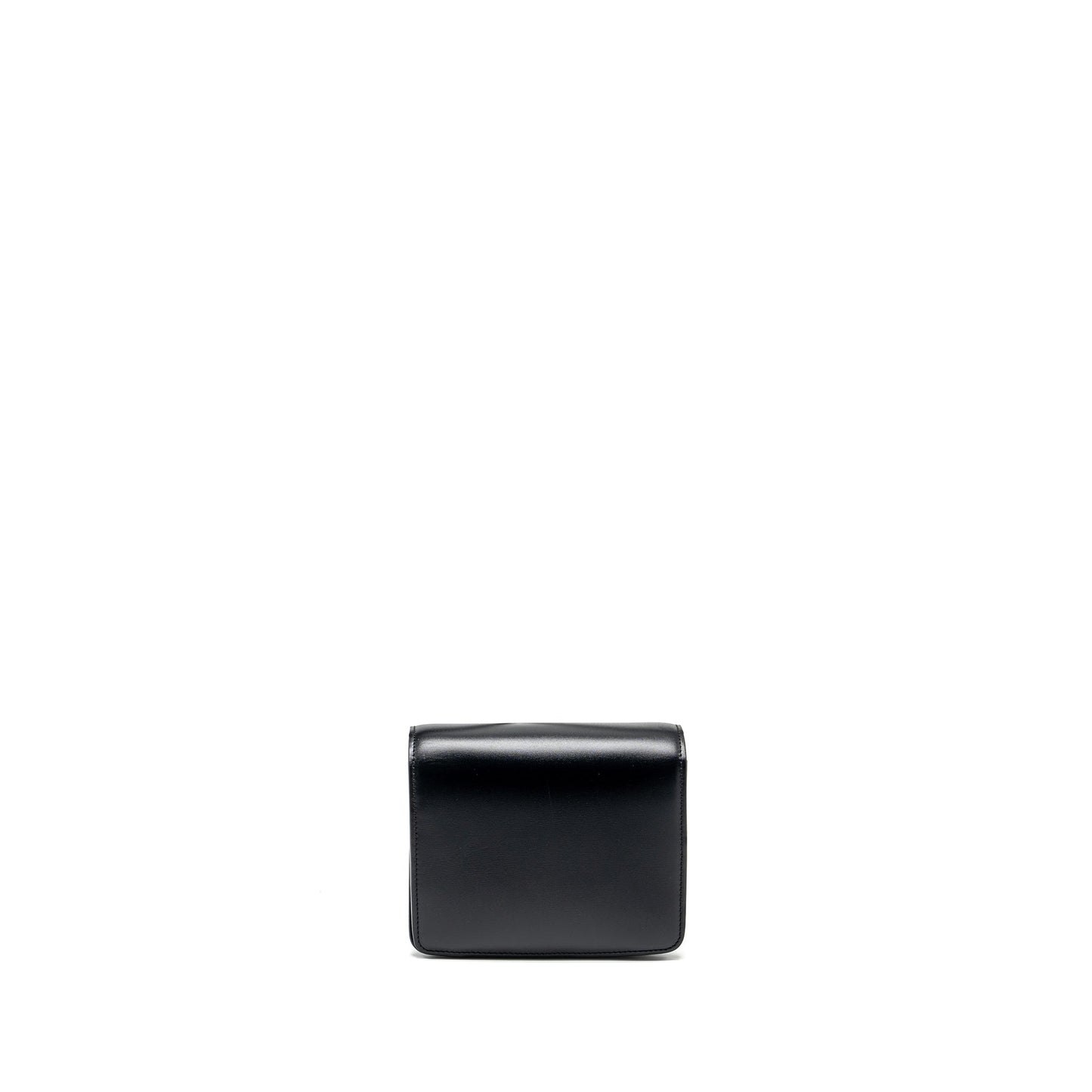 Celine Classic Box Purse Calfskin Handbag Black Mini Travel Bag