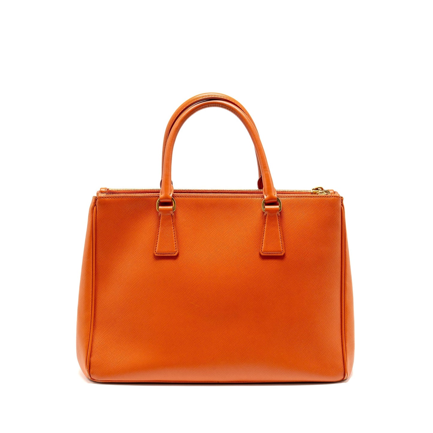Saffiano Tote Purse Orange Handbag Leather Large Tote Bag