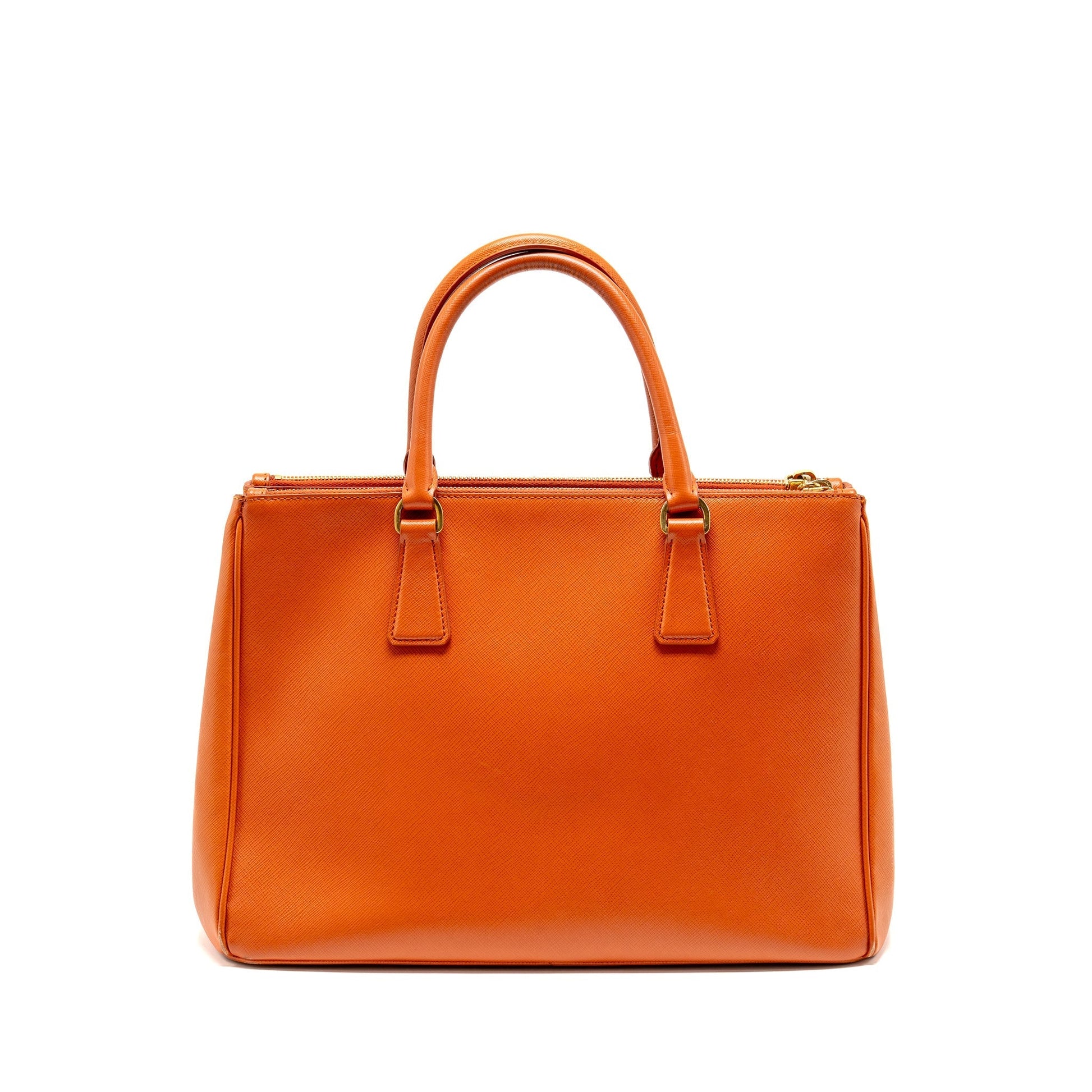 Saffiano Tote Purse Orange Handbag Leather Large Tote Bag