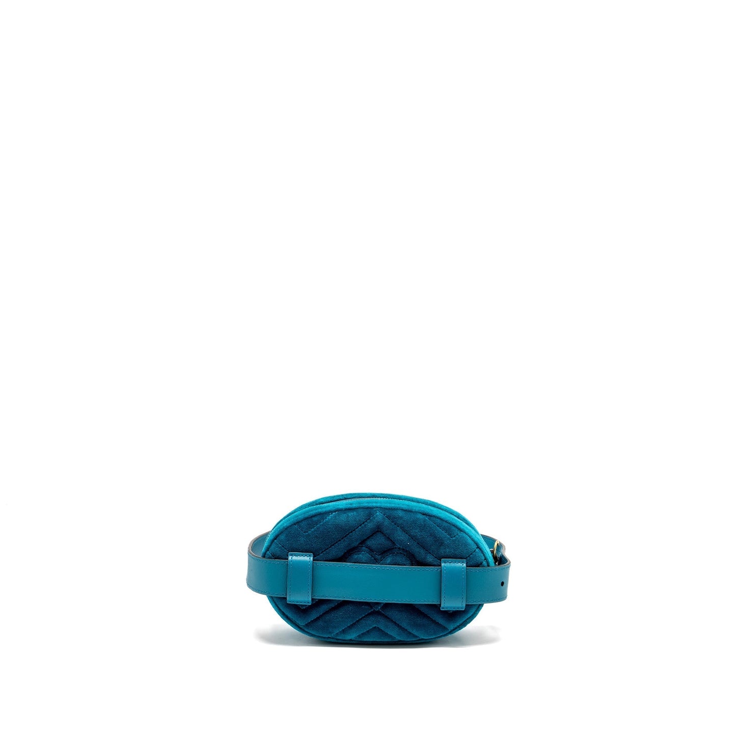 Gucci Size Marmont Belt Bag Velvet Blue Accessory
