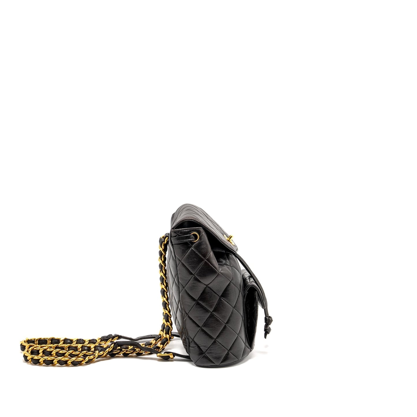 Chanel Duma Backpack Lambskin GHW Black