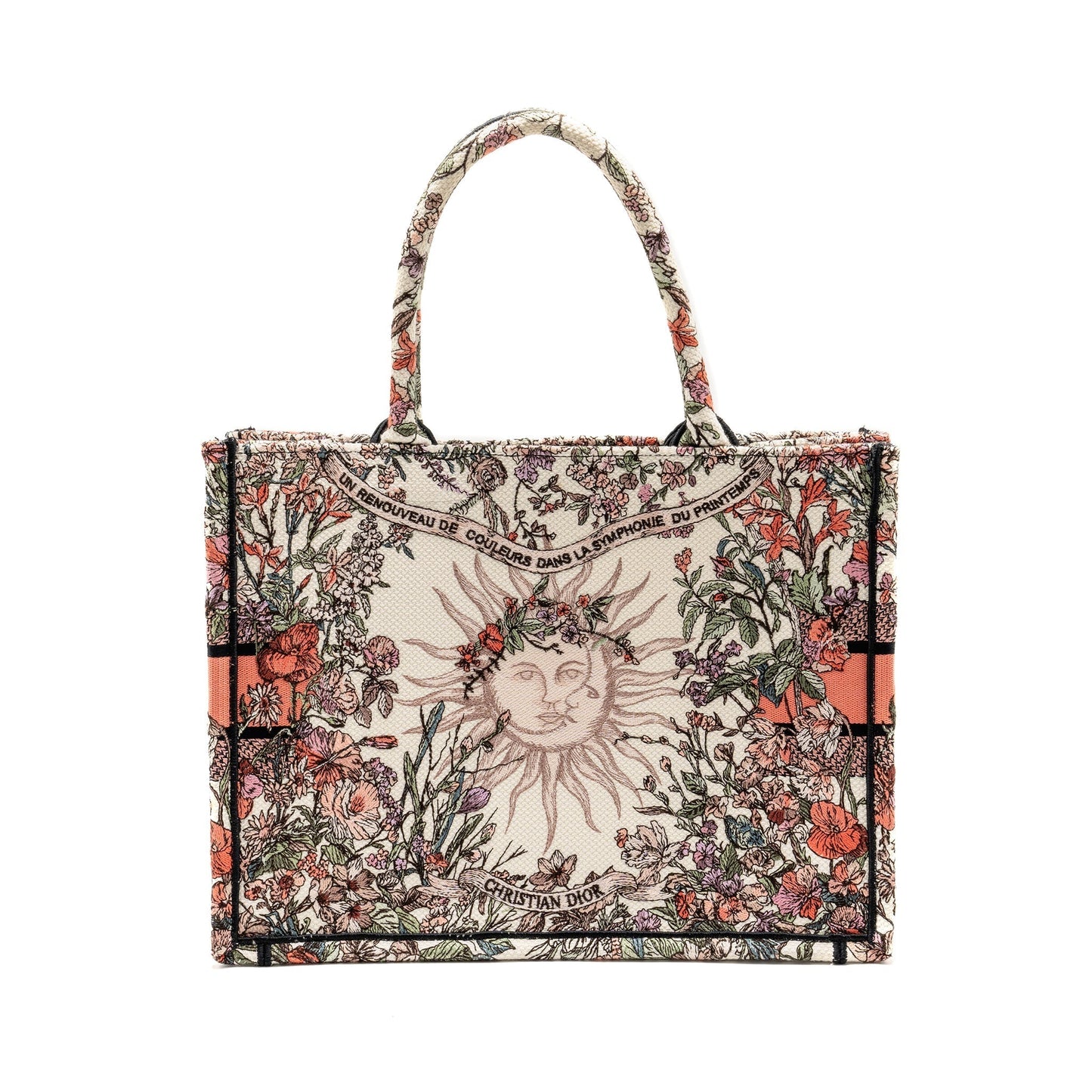 Dior Book Tote Limited Edition Multicolour Handbag Canvas Medium Tote Bag