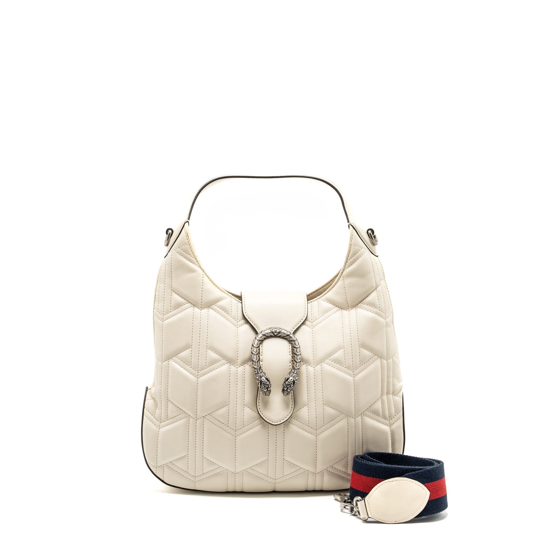 Gucci Dionysus Hobo Shoulder Bag Calfskin Shw White