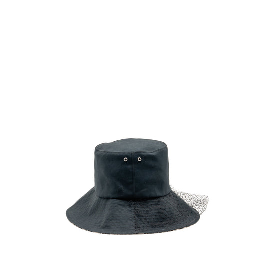 Dior Size Teddy D Brim Hat With Veil Black Bucket Bucket Bag