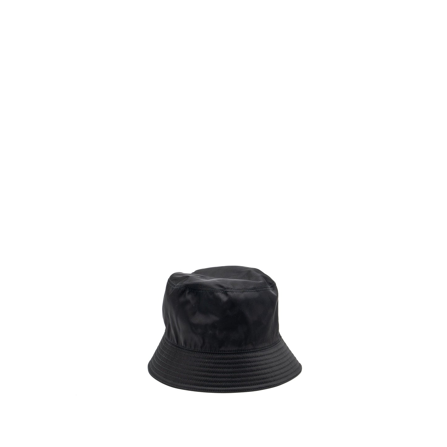 Prada Size L Re Hat Handbag Nylon Black Bucket Bag