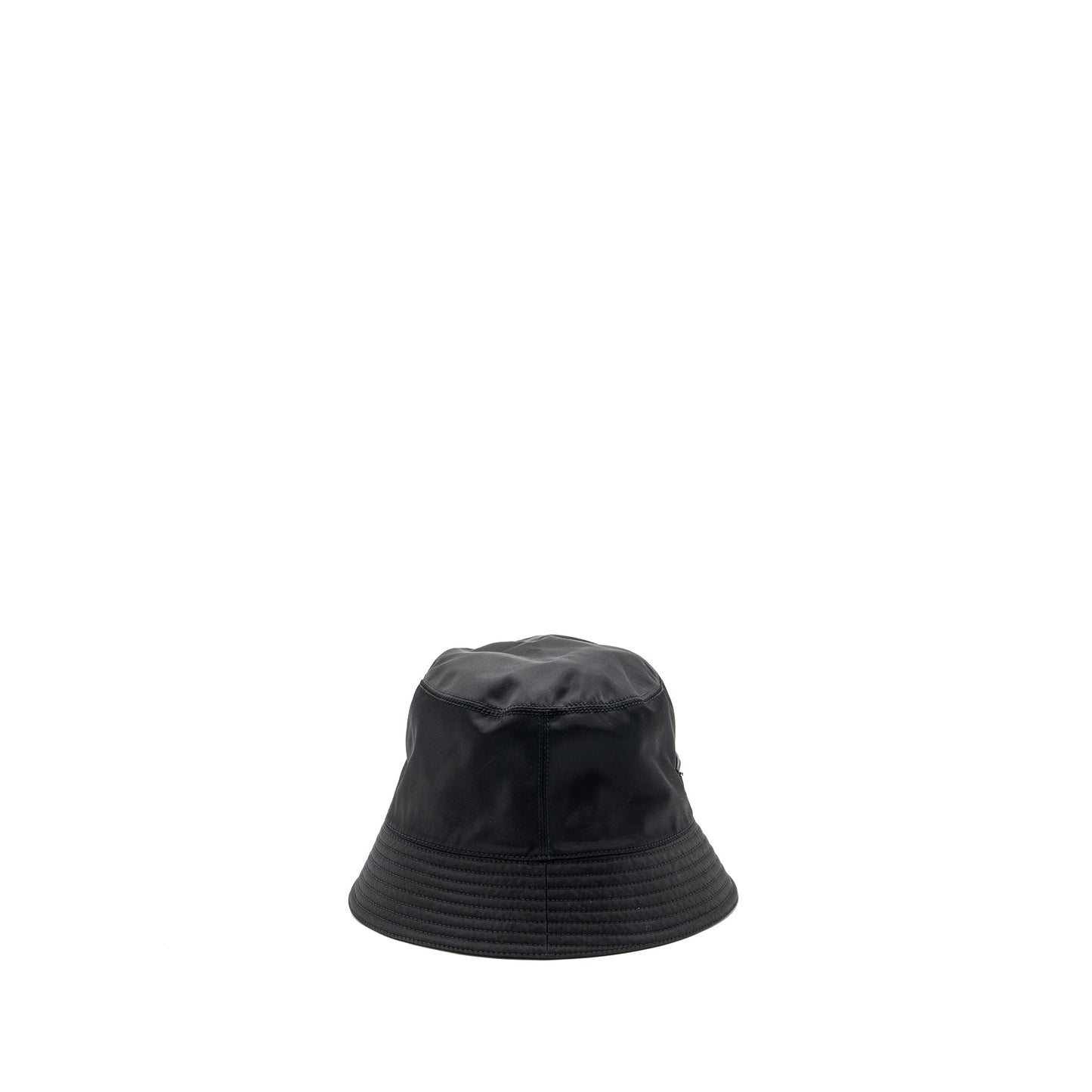 Prada Size L Re Hat Handbag Nylon Black Bucket Bag