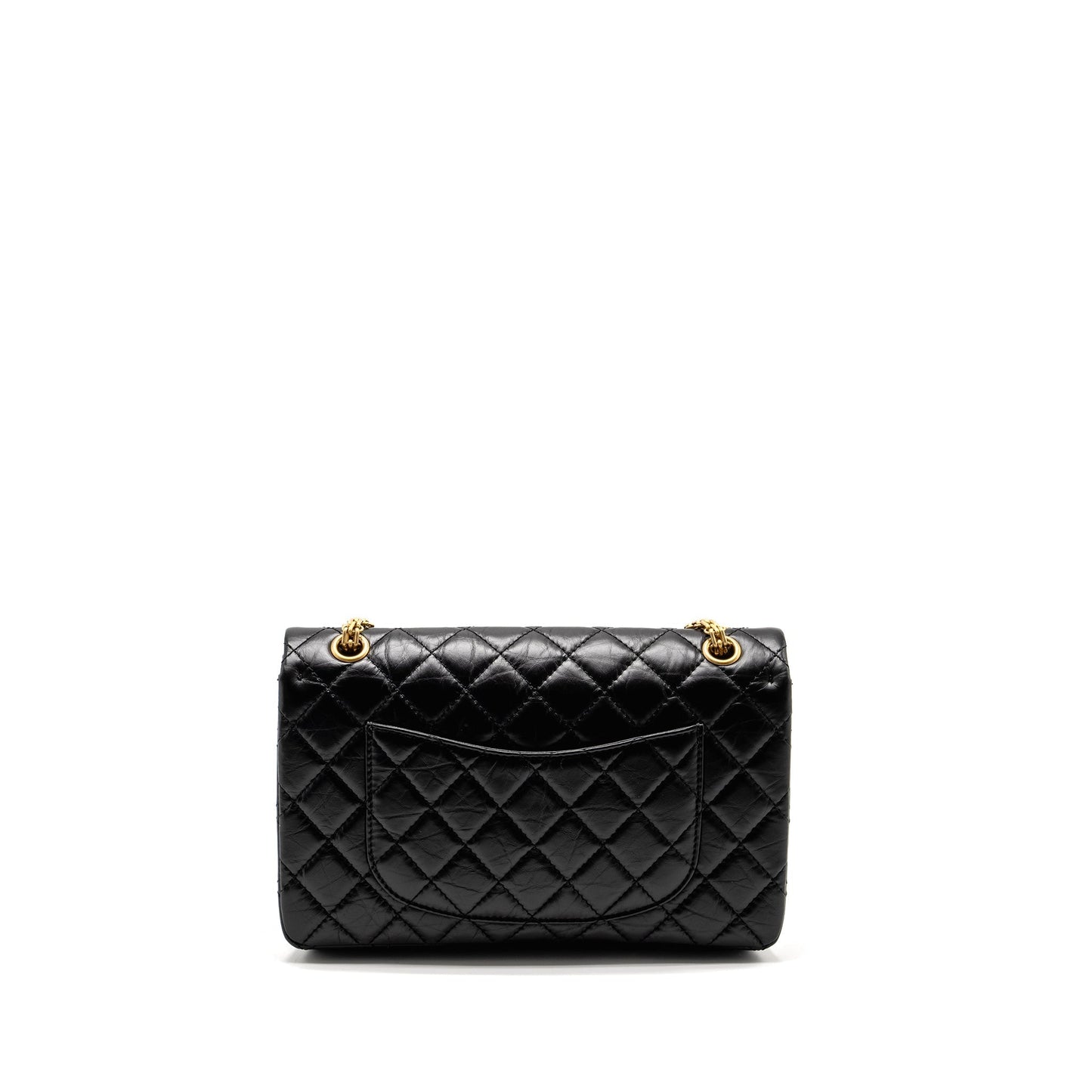 Chanel 2.55 Reissue Flap Aged Calfskin GHW Black Shoulder Bag 9