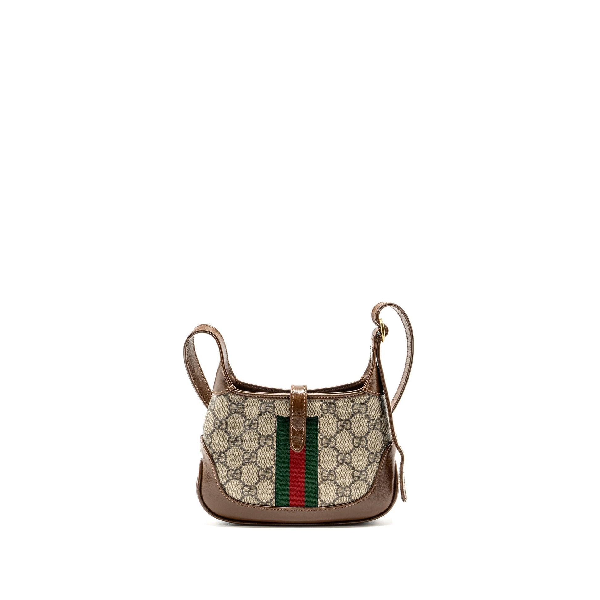 Gucci Jackie Shoulder Bag Supreme Calfskin Multicolour Canvas Brown Multicolour Ghw