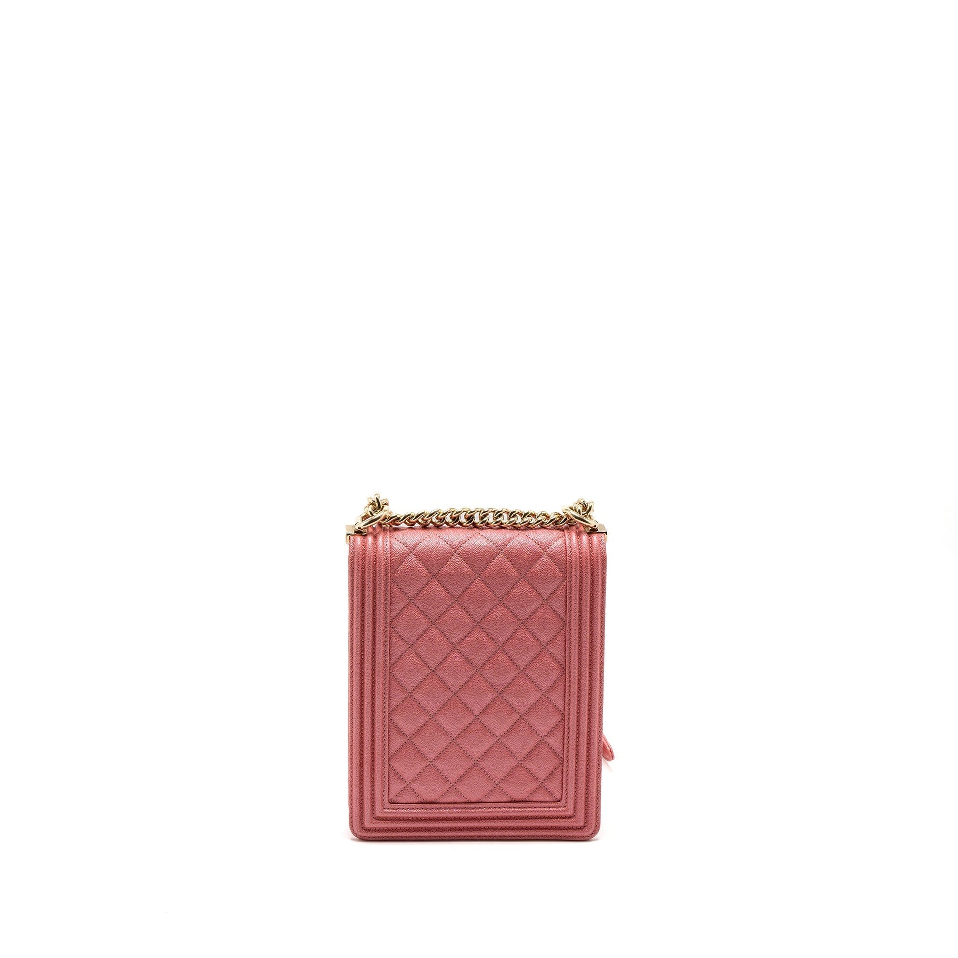 Chanel Vertical Boy Pink Handbag