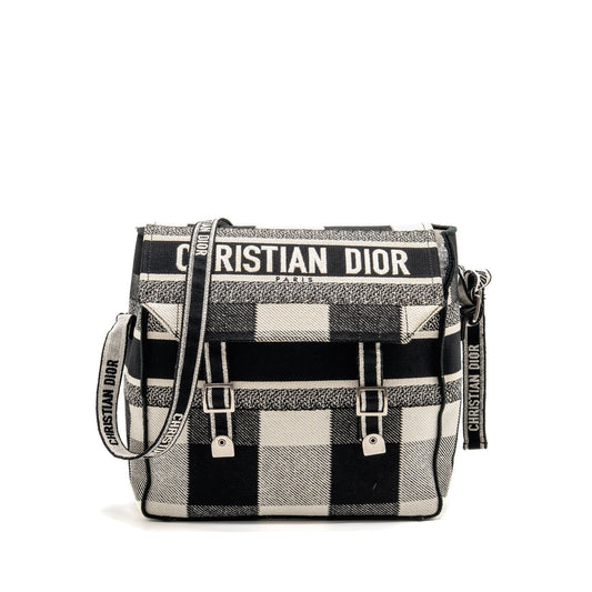 Dior camp Messenger Purse Handbag Canvas Black Travel Bag