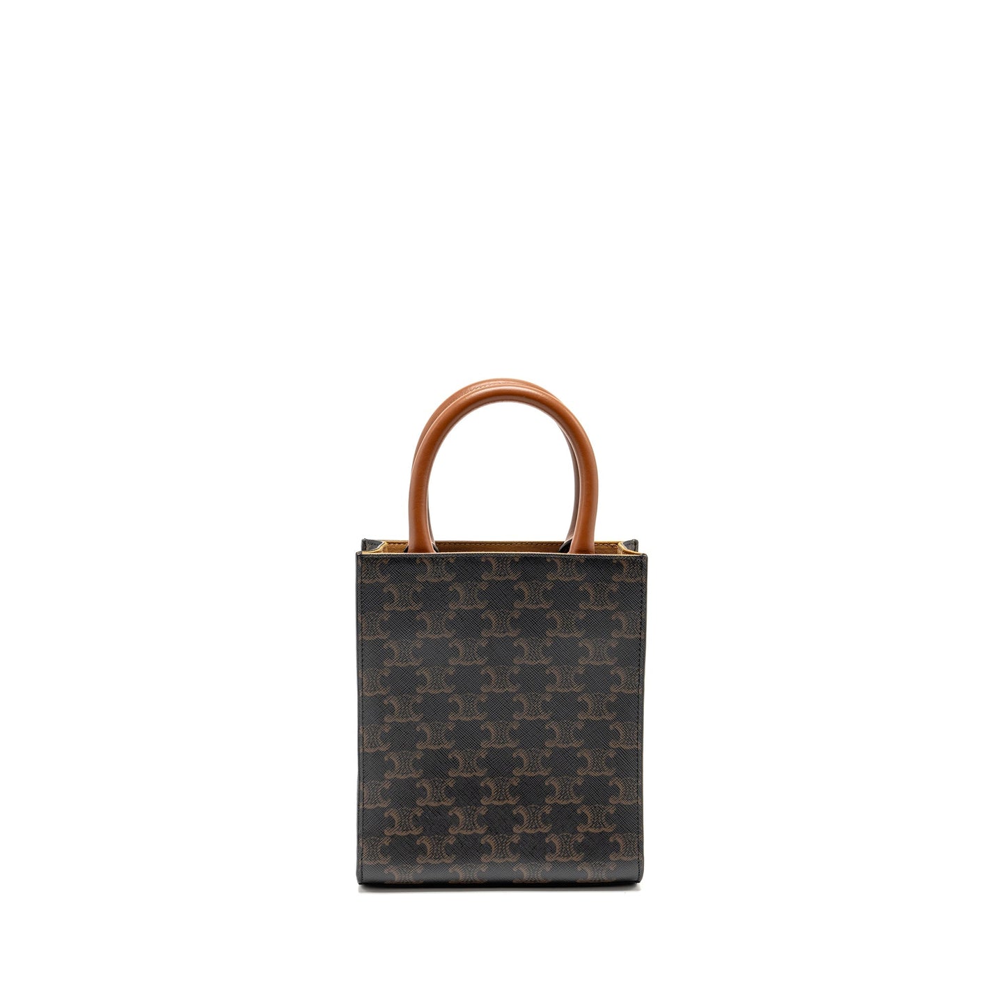 Celine Vertical Cabas Triomphe Handbag Canvas Mini Travel Bag