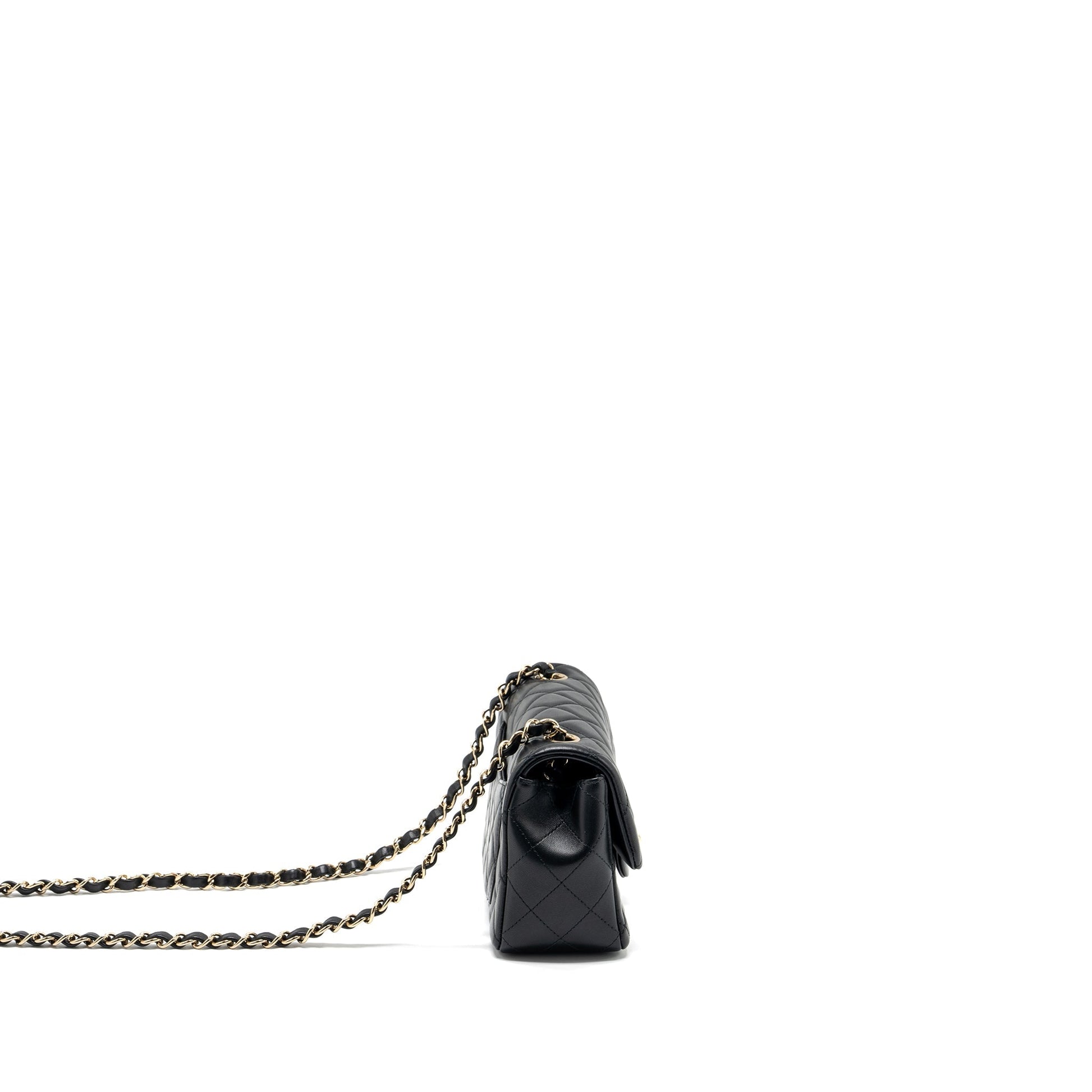 Chanel Rectangular Flap Lambskin LGHW Black Shoulder Bag Lghw 4