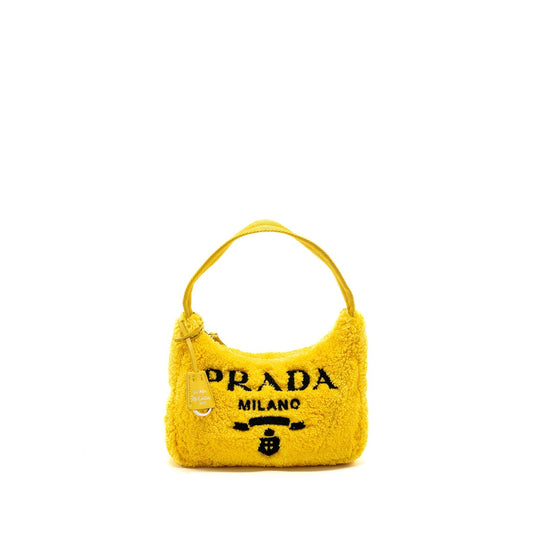 Prada Re Edition Terry Purse Yellow Handbag Mini Travel Bag