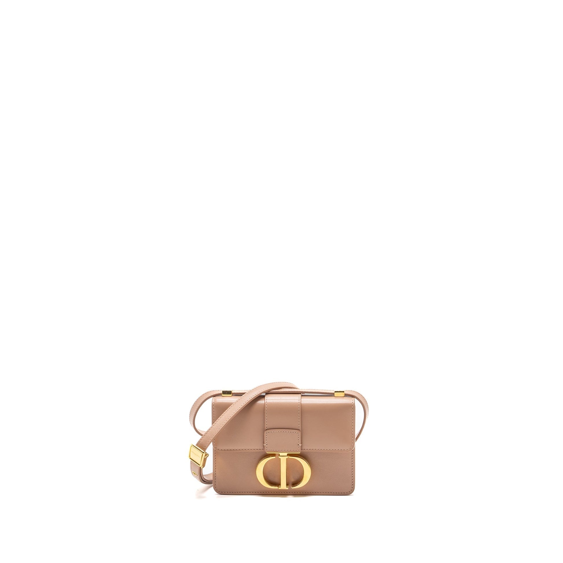 Dior Micro Montaigne Box Purse Calfskin Rose Des Travel Bag