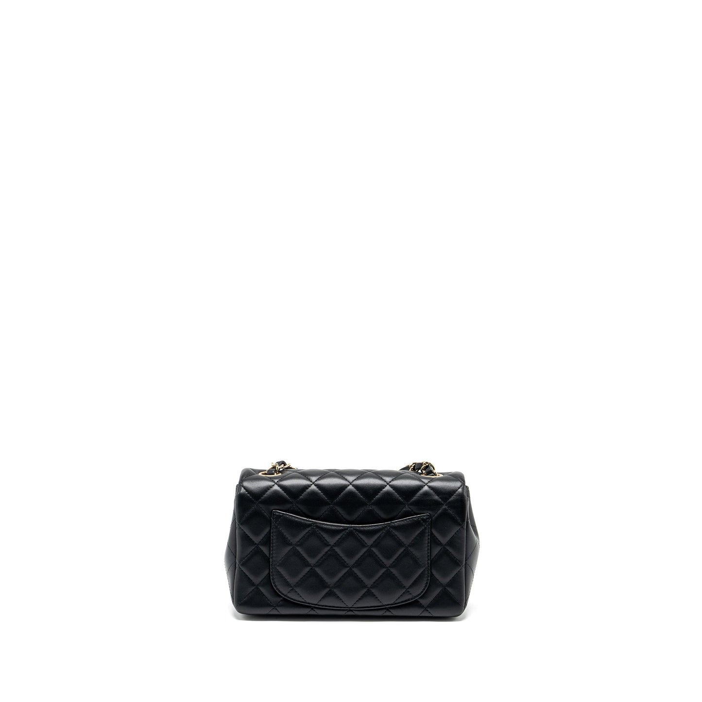 Chanel Rectangular Flap Lambskin LGHW Black Shoulder Bag Lghw 4