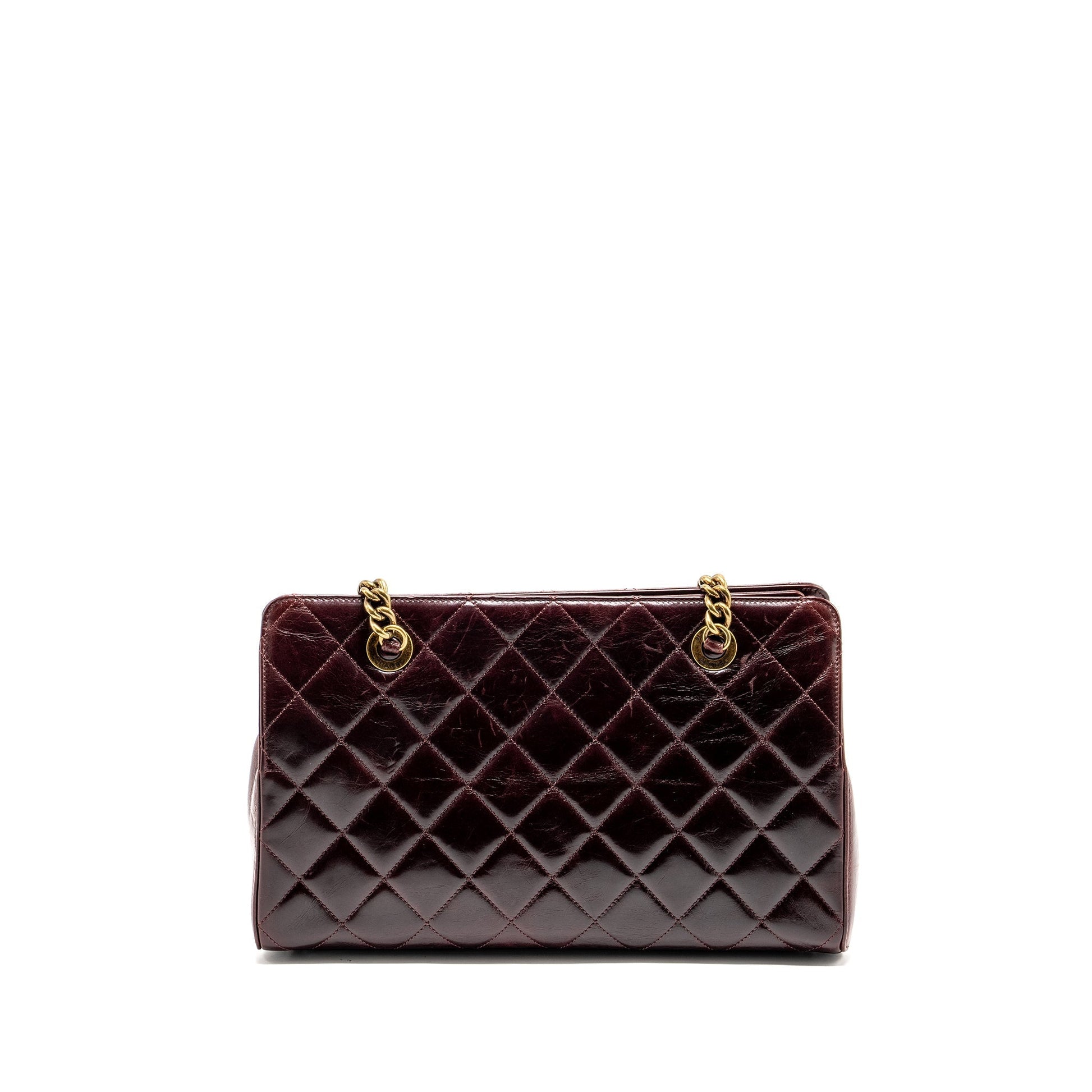 Chanel Perfect Edge Calfskin Burgundy GHW Tote Bag
