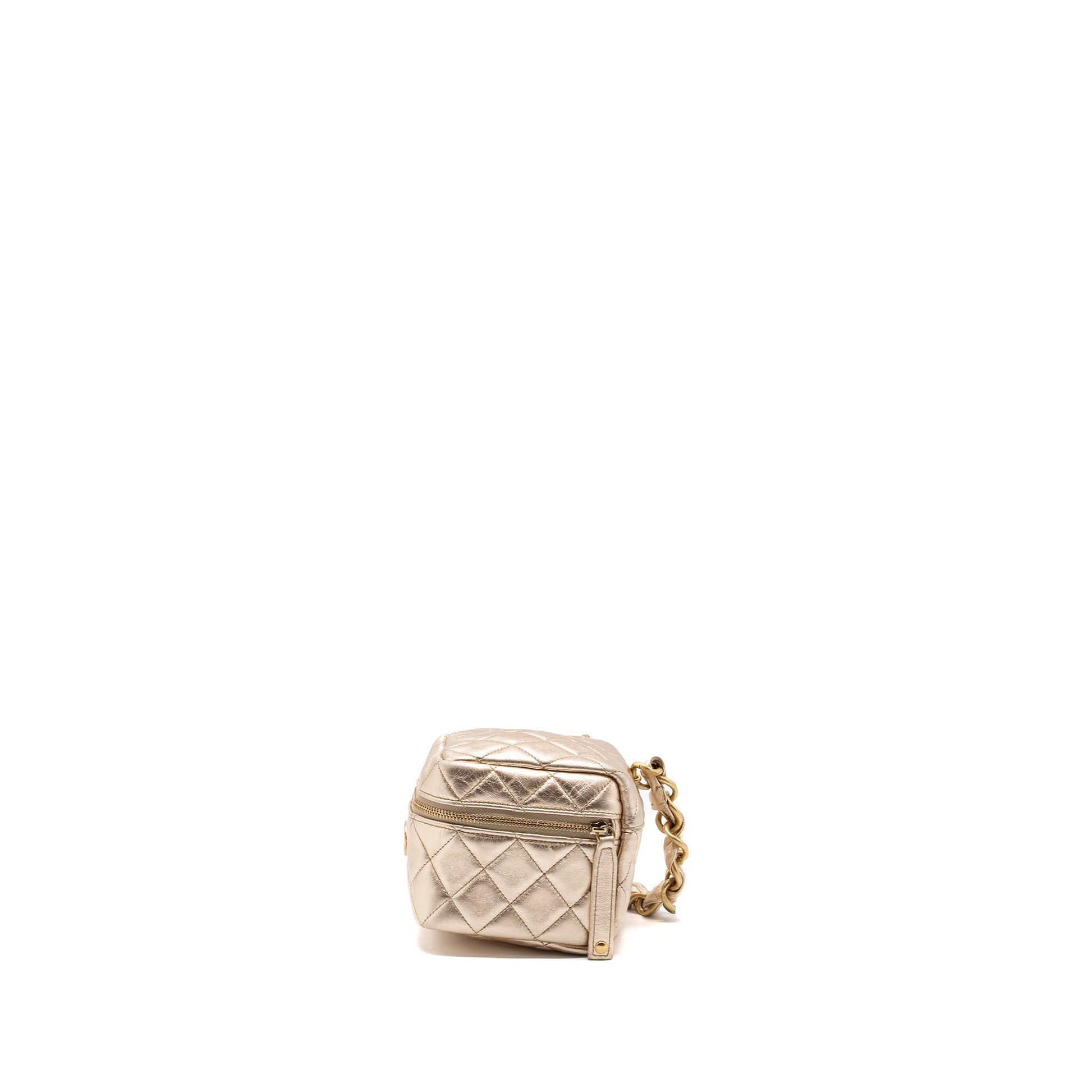 Chanel 22s Dice Purse Lambskin Brushed GHW Gold Handbag