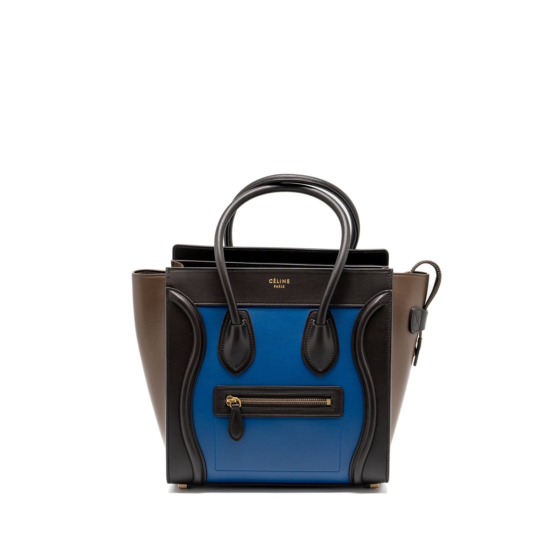 Celine Micro Luggage Purse Calfskin Multicolour Handbag Travel Bag
