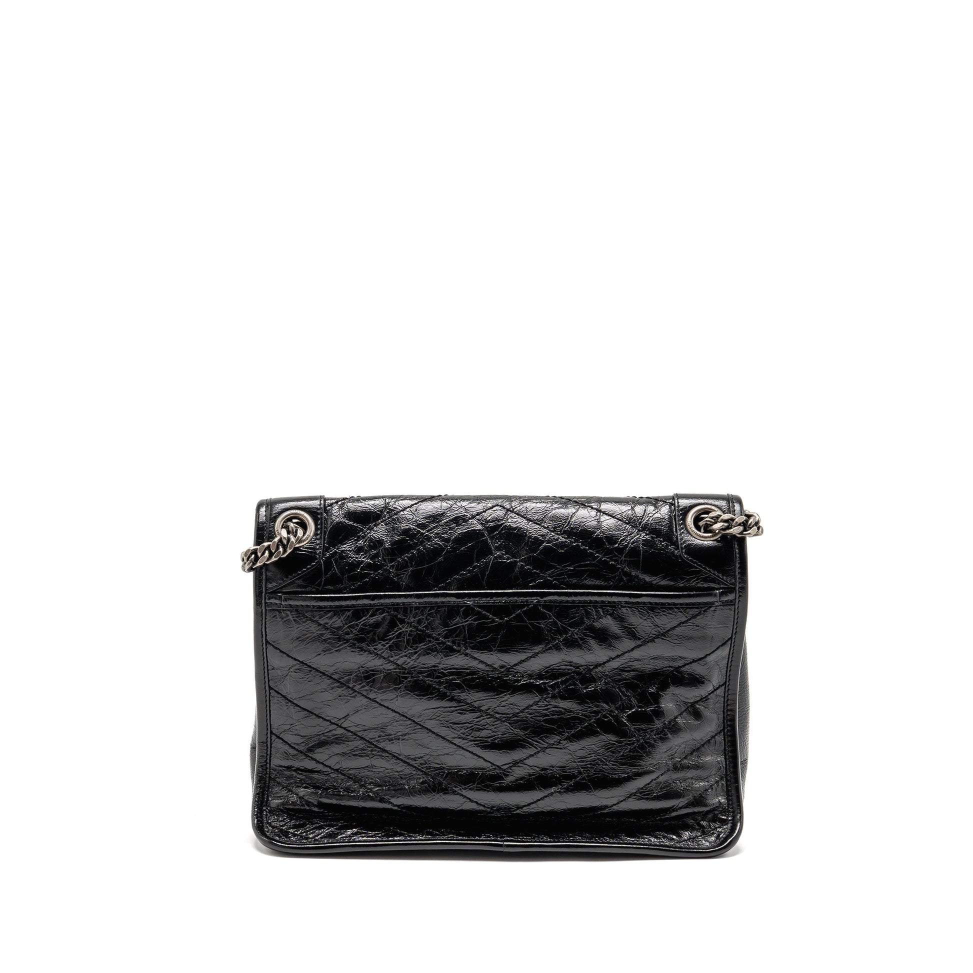 YSL Saint Laurent Niki Calfskin Travel Bag Black Medium
