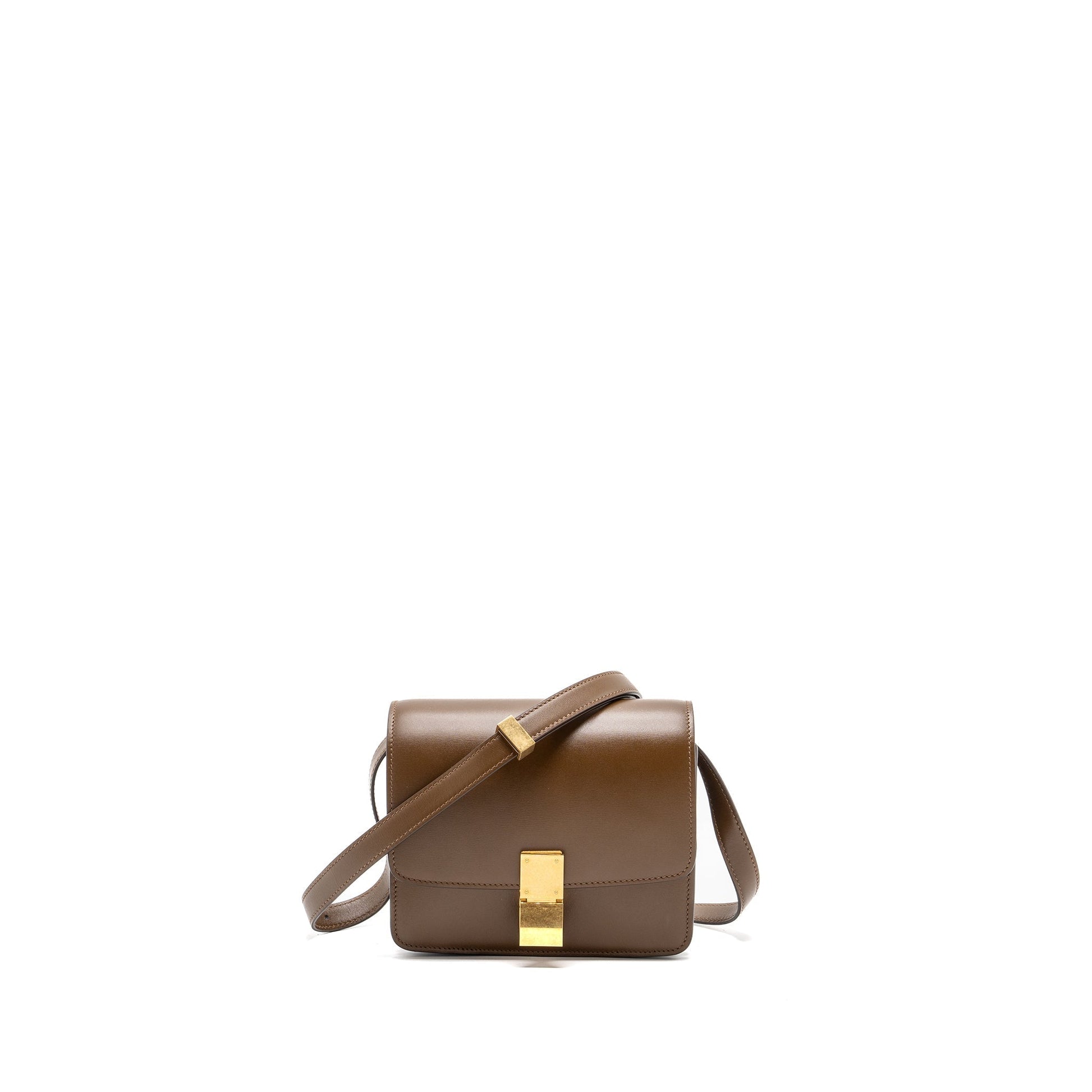 Celine Classic Purse Box Calfskin Camel Handbag Mini Travel Bag