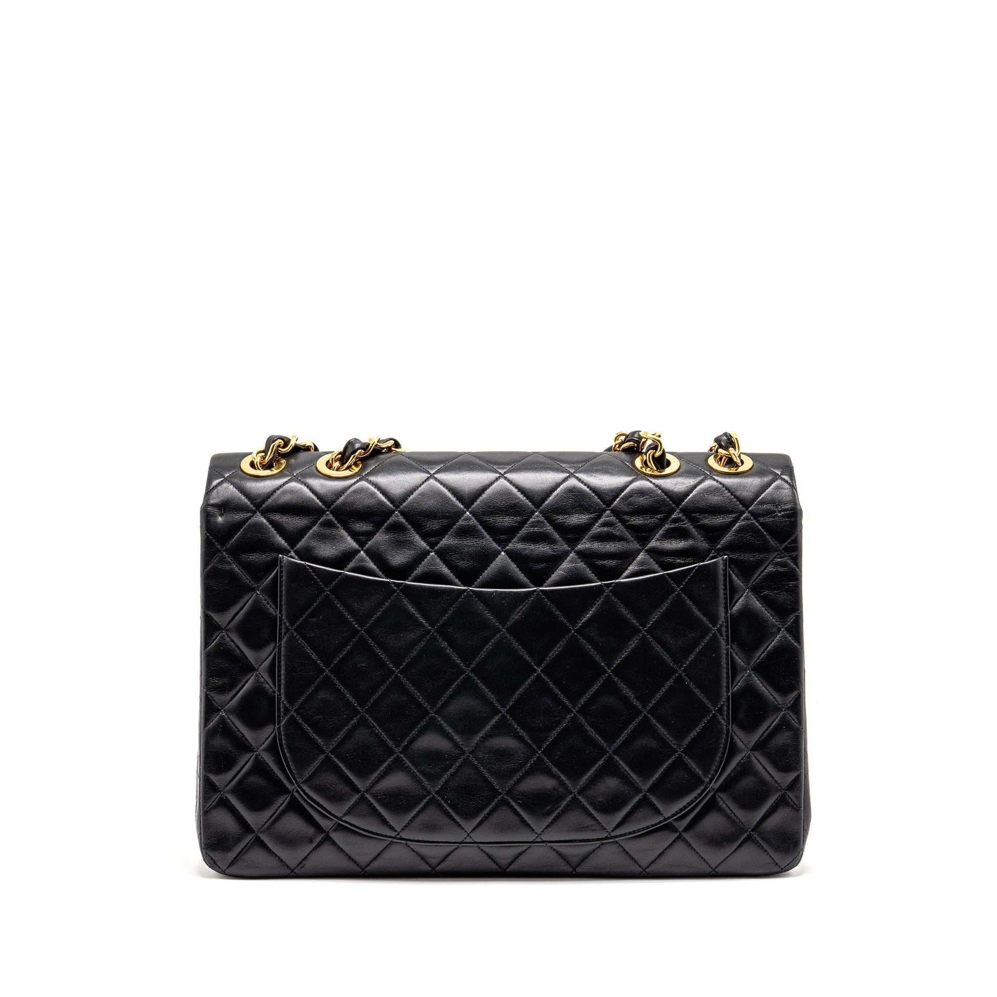 Chanel Classic Flap Jumbo Calfskin GHW Black Handbag