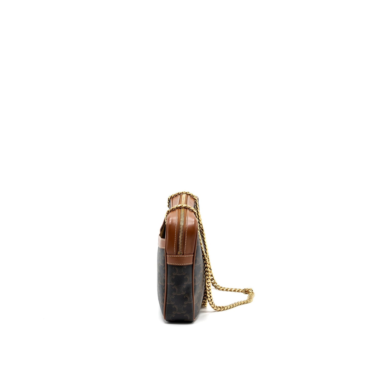 Celine Patapans Purse Triomphe Handbag Leather Canvas Travel Bag