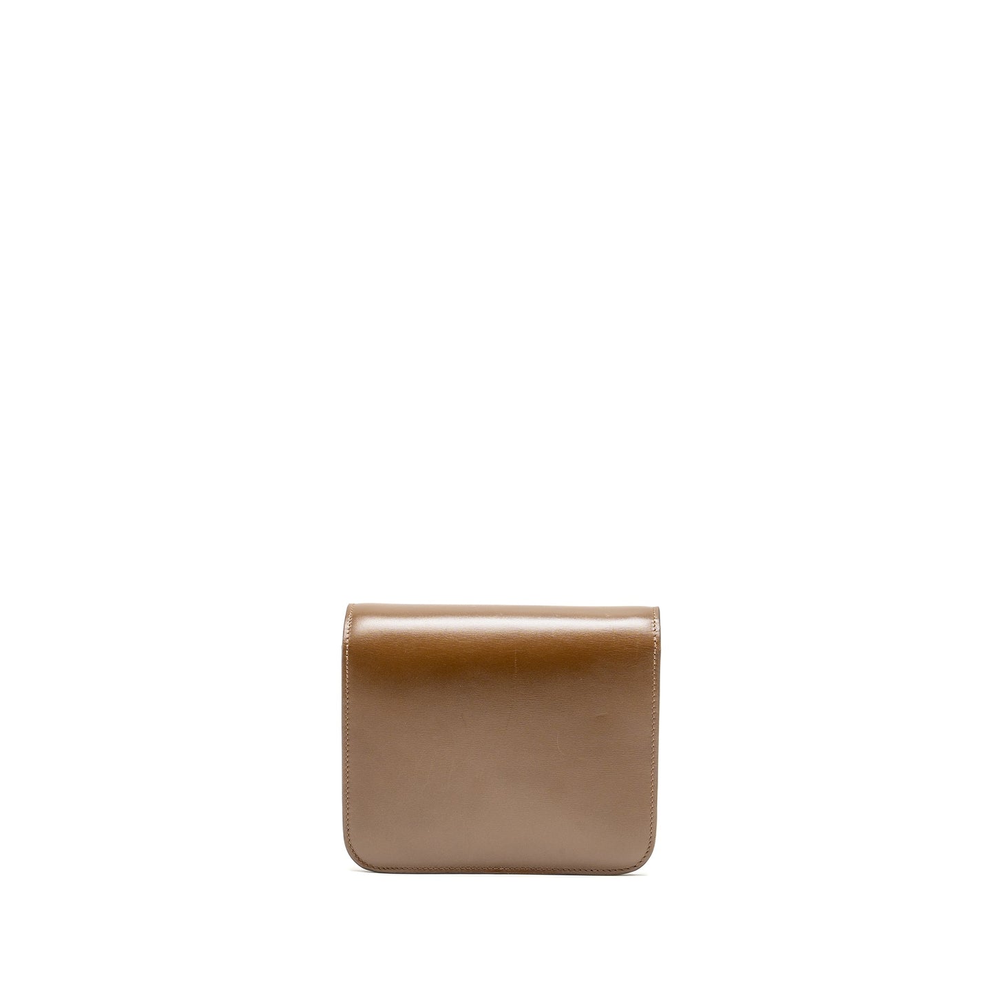 Celine Teen Classic Box Purse Calfskin Camel Handbag Travel Bag