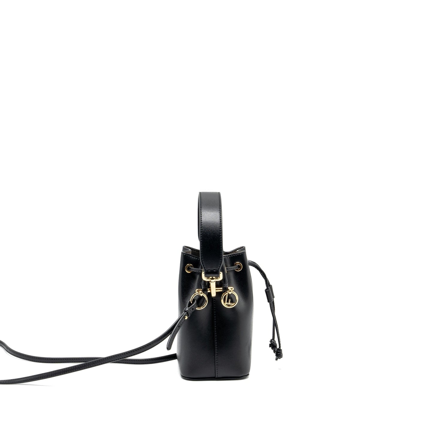 Fendi Mon Tresor Purse Calfskin Black Mini Bucket Bucket Bag