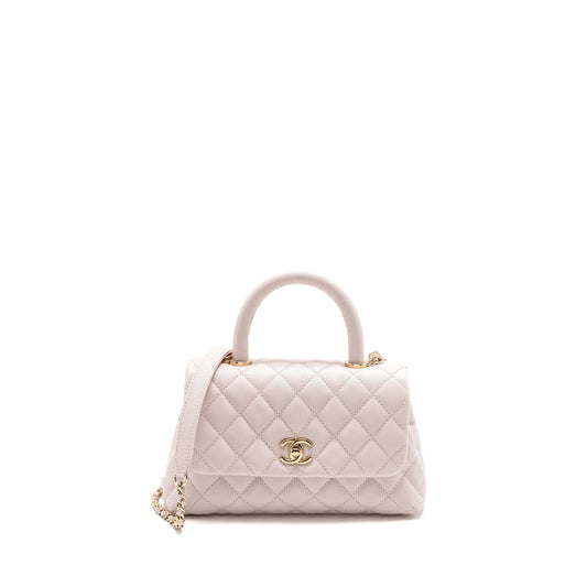 Chanel Coco handle caviar light LGHW Pink Small Handbag Lghw 1