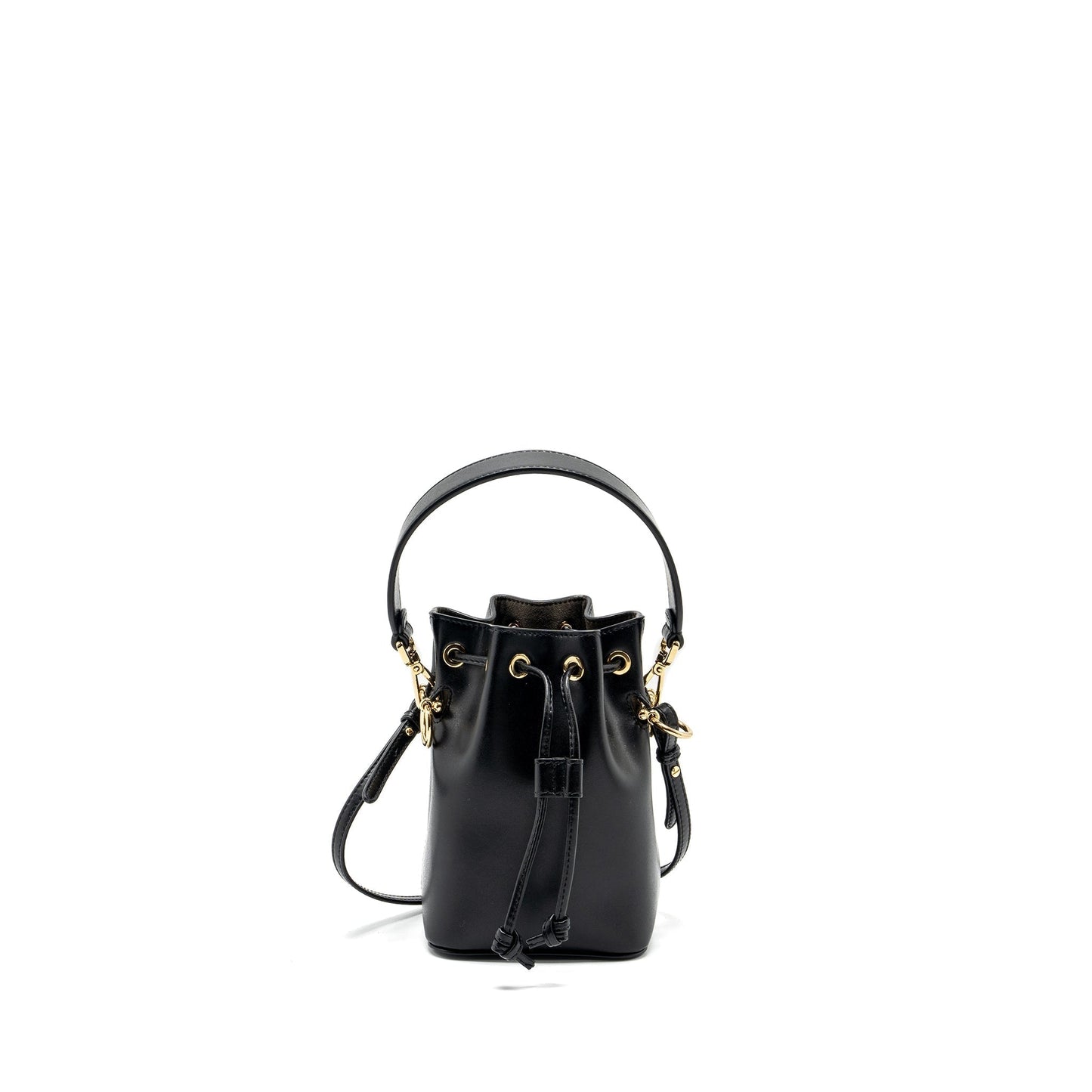 Fendi Mon Tresor Purse Calfskin Black Mini Bucket Bucket Bag
