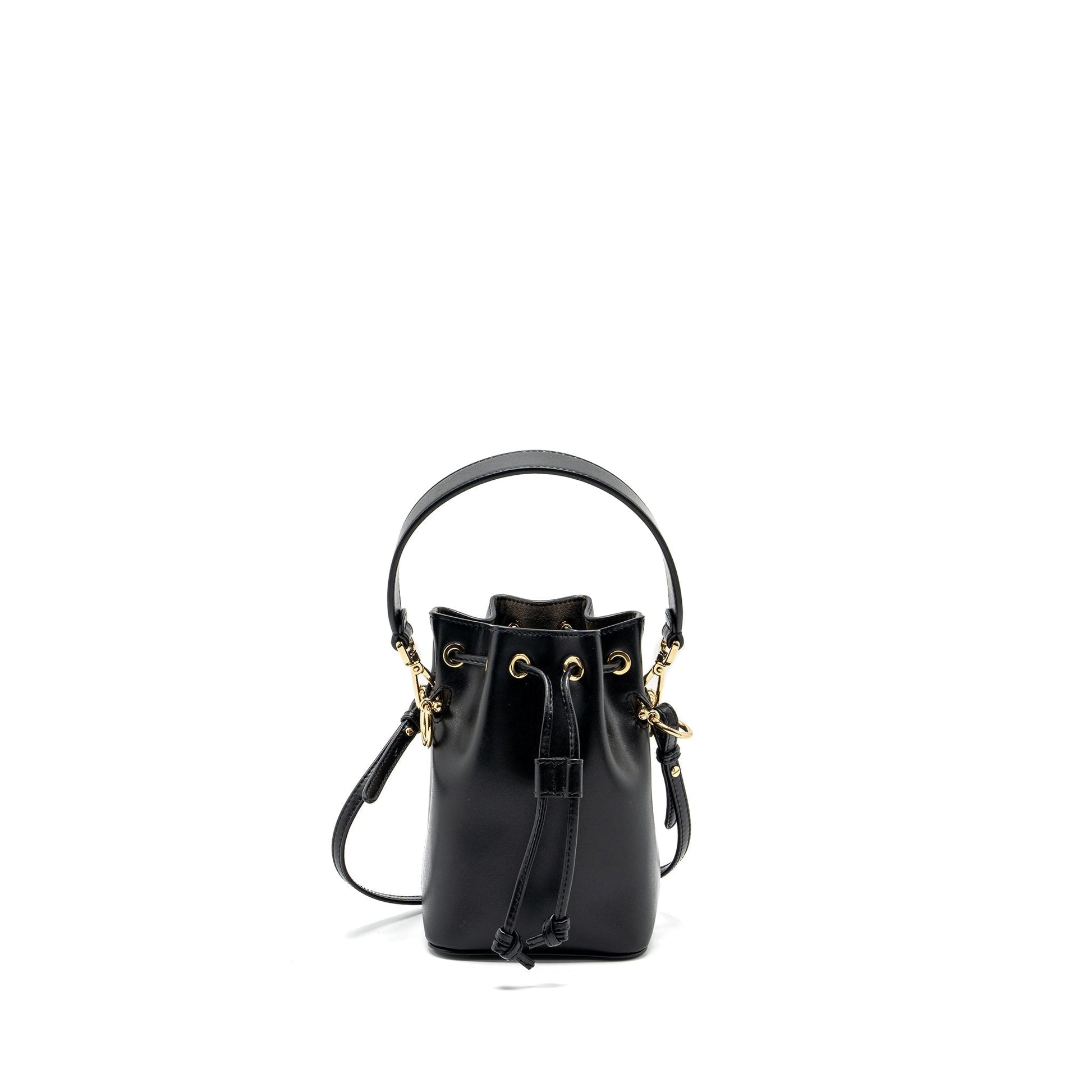 Fendi Mon Tresor Purse Calfskin Black Mini Bucket Bucket Bag