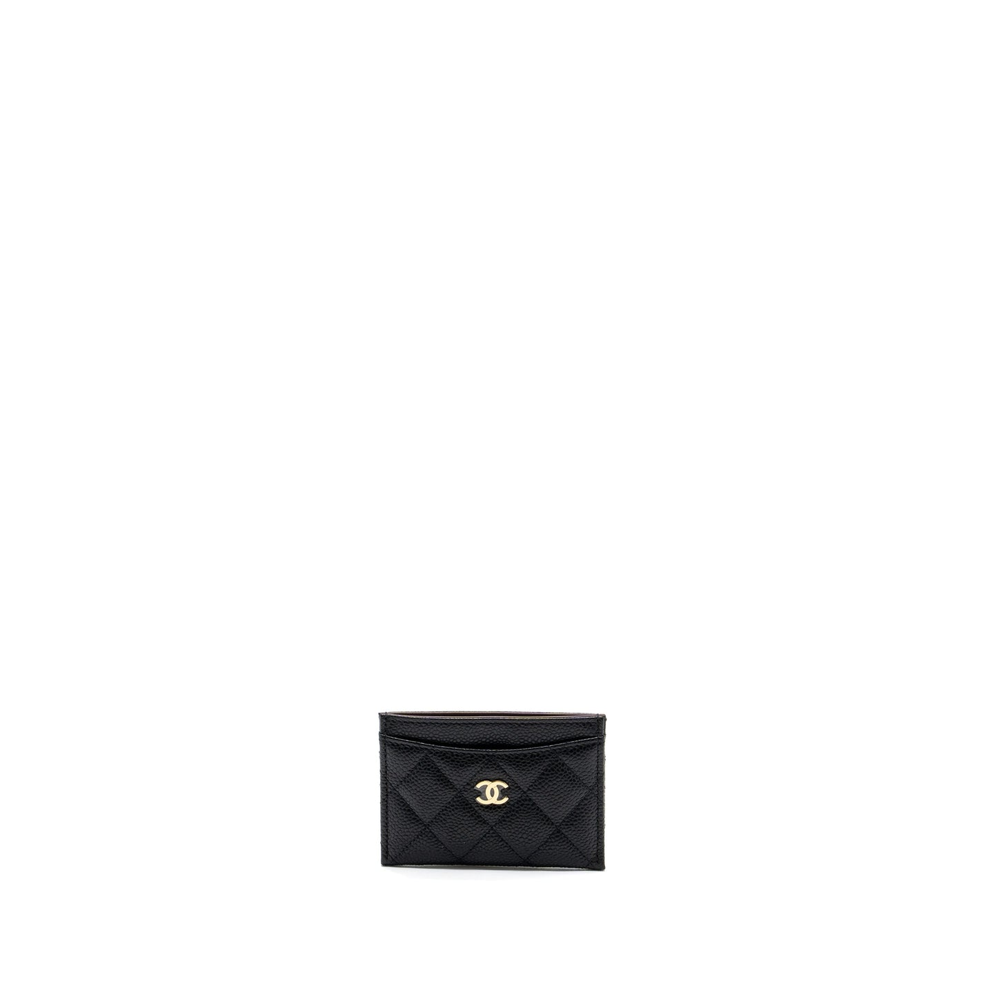 Chanel Classic Card Holder Caviar GHW Microchip Black Wallet Case Black Ghwmicrochip