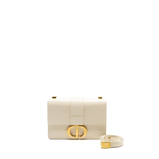 Dior Montaigne Purse Calfskin Handbag White Travel Bag