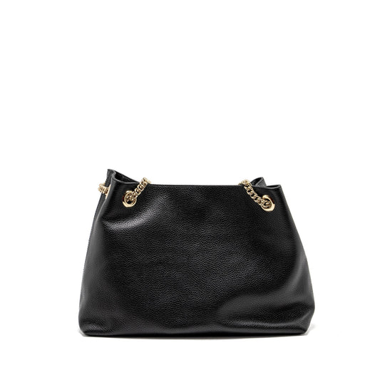 Gucci Interlocking Soho Tote Bag Calfskin Black