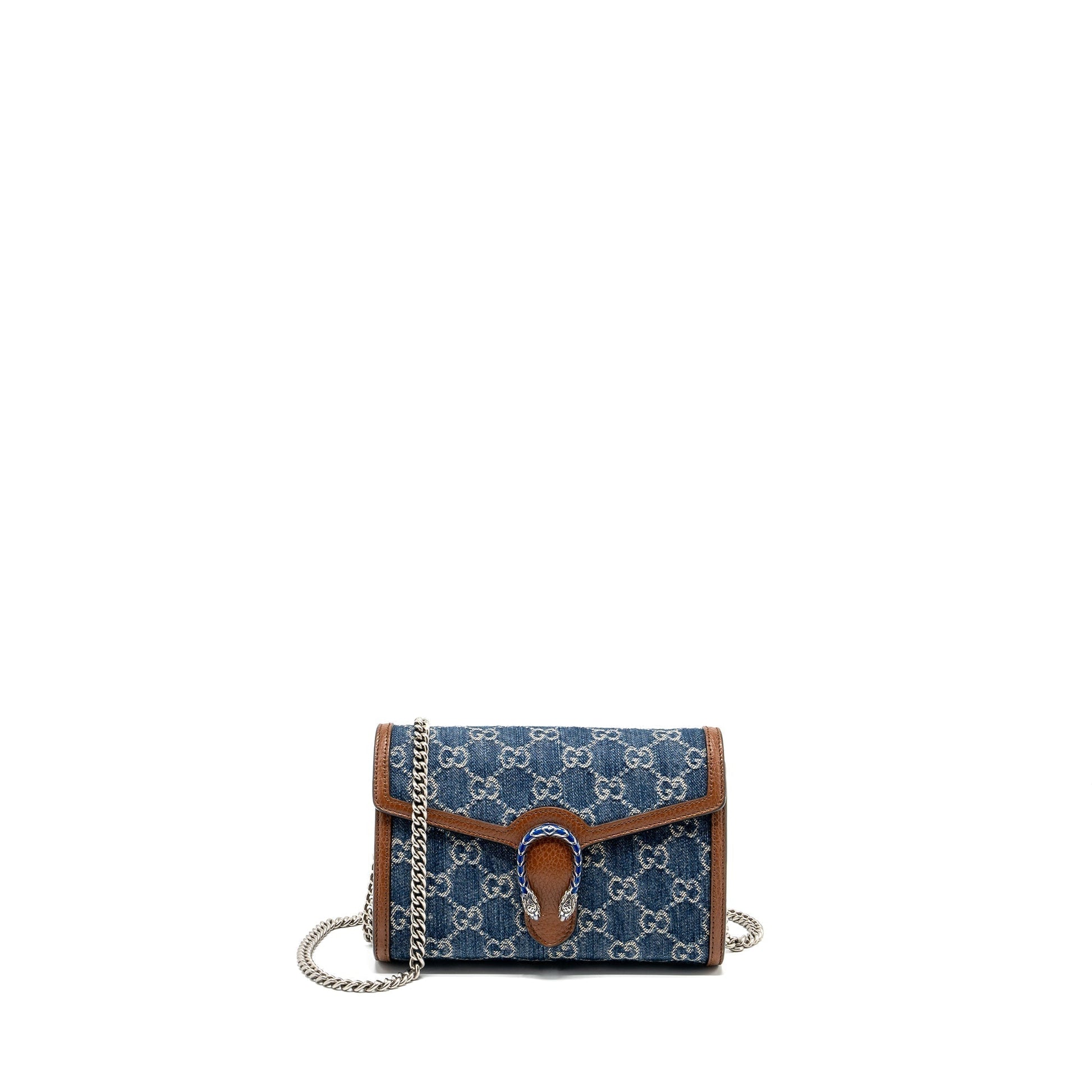 Gucci Dionysus Wallet Bag Supreme Multicolour Hardware Leather Denim Travel Bag