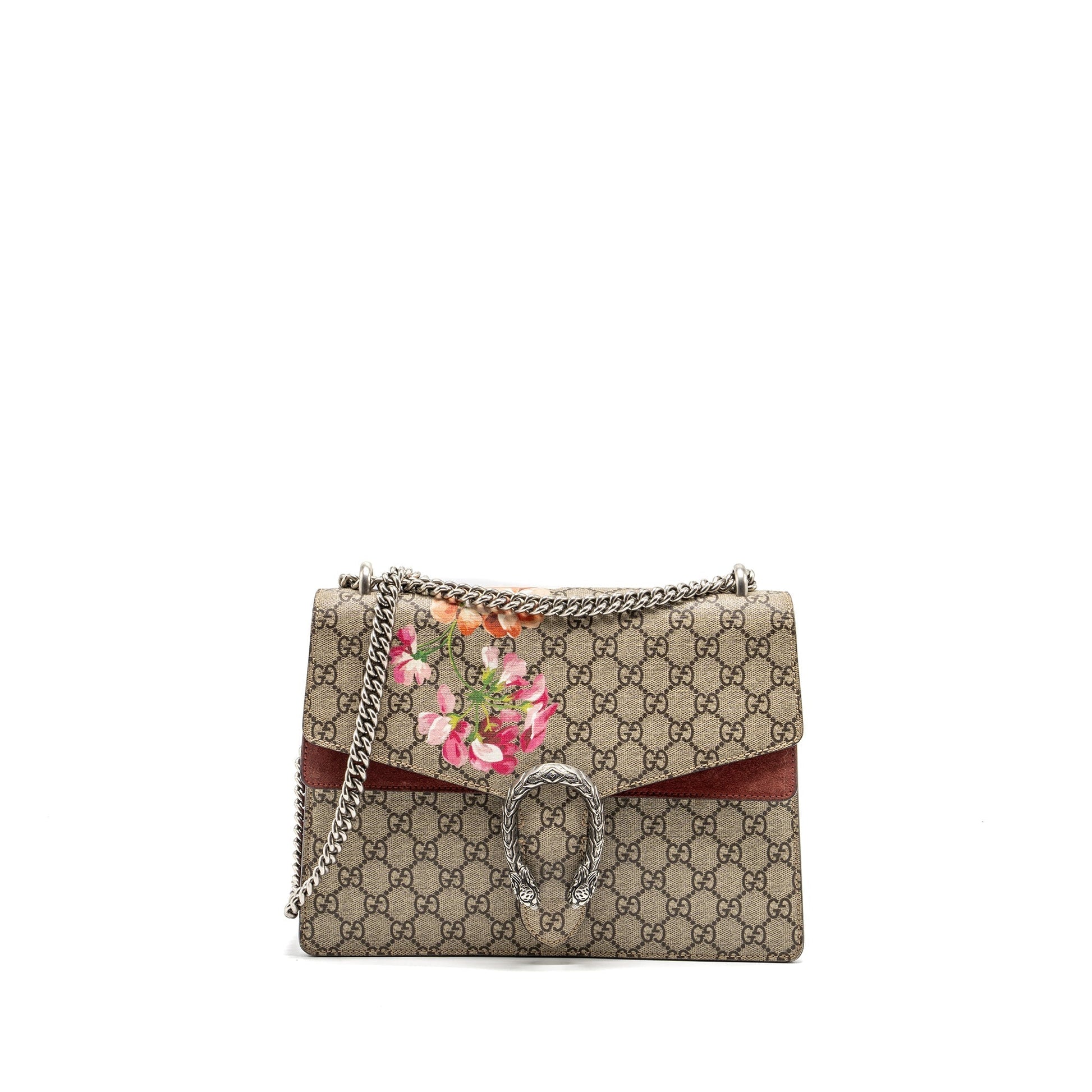 Gucci Dionysus Bag Supreme With Flower Print Multicolor Canvas Large Travel Bag