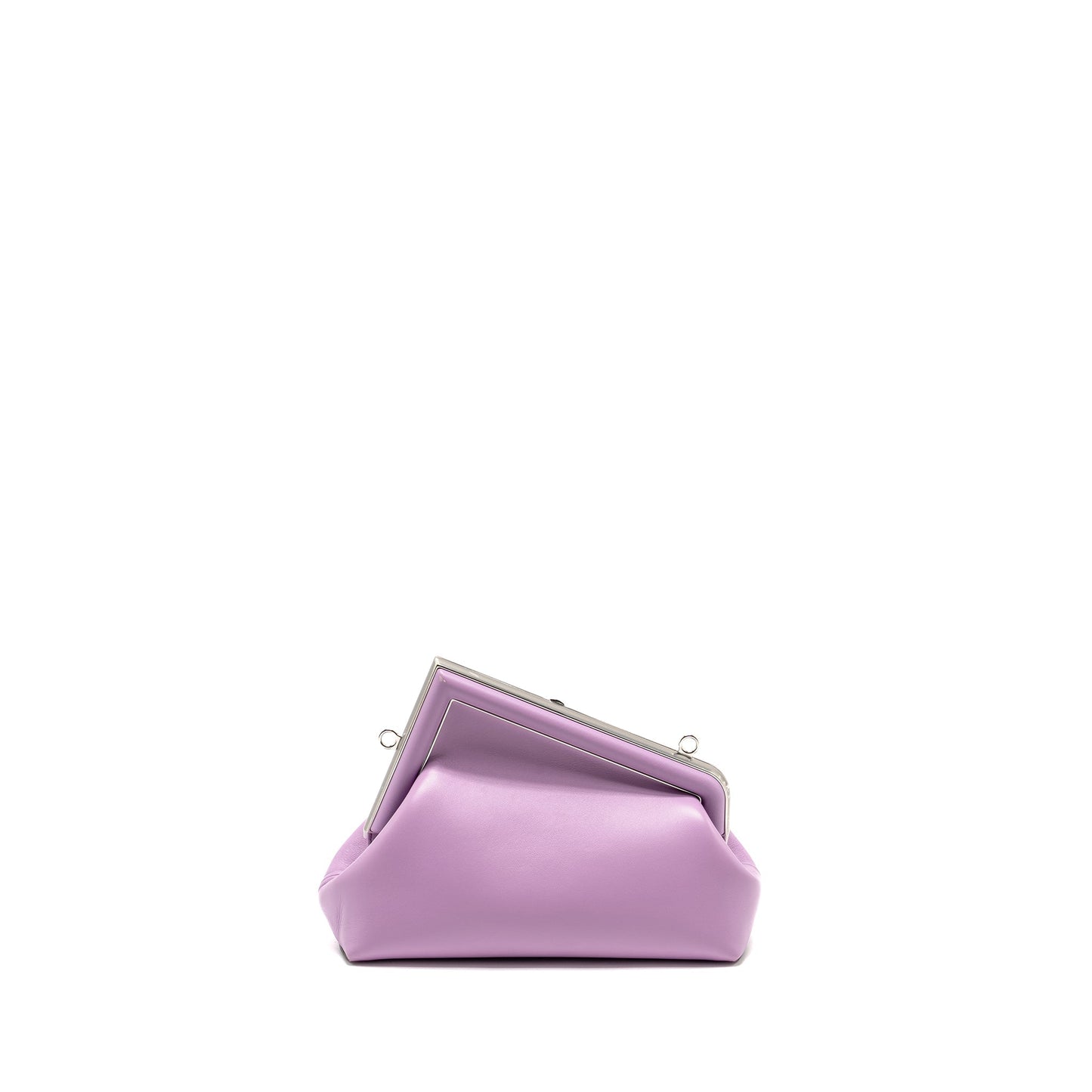 Fendi First Clutch Purse Nappa Lilac Small Clutch Bag