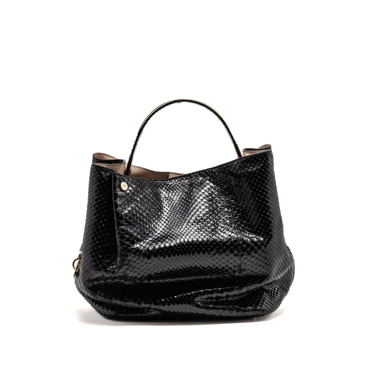 Dior ific Tote Purse Python Handbag Leather Black Tote Bag