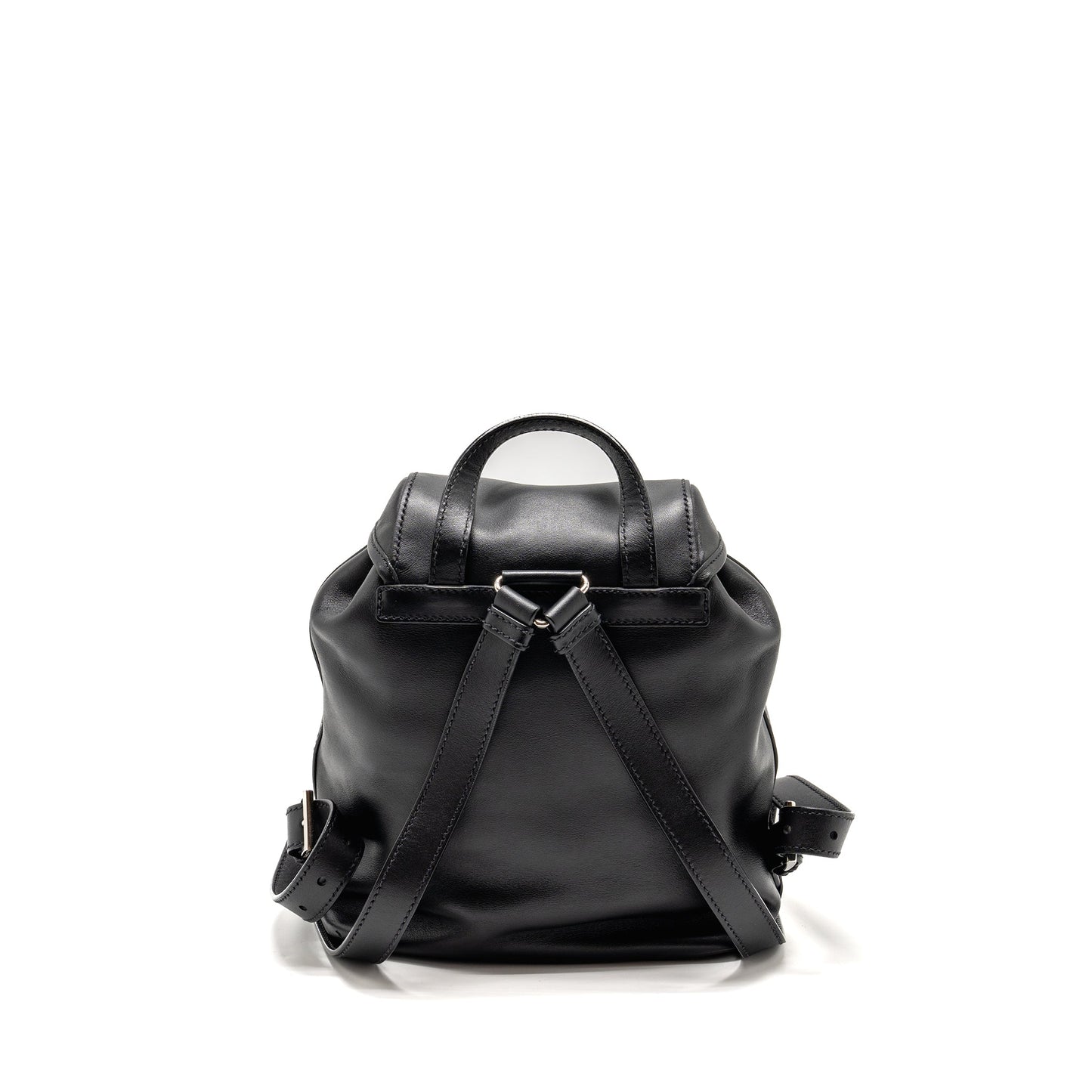Prada Zainetto Backpack Handbag Leather Black