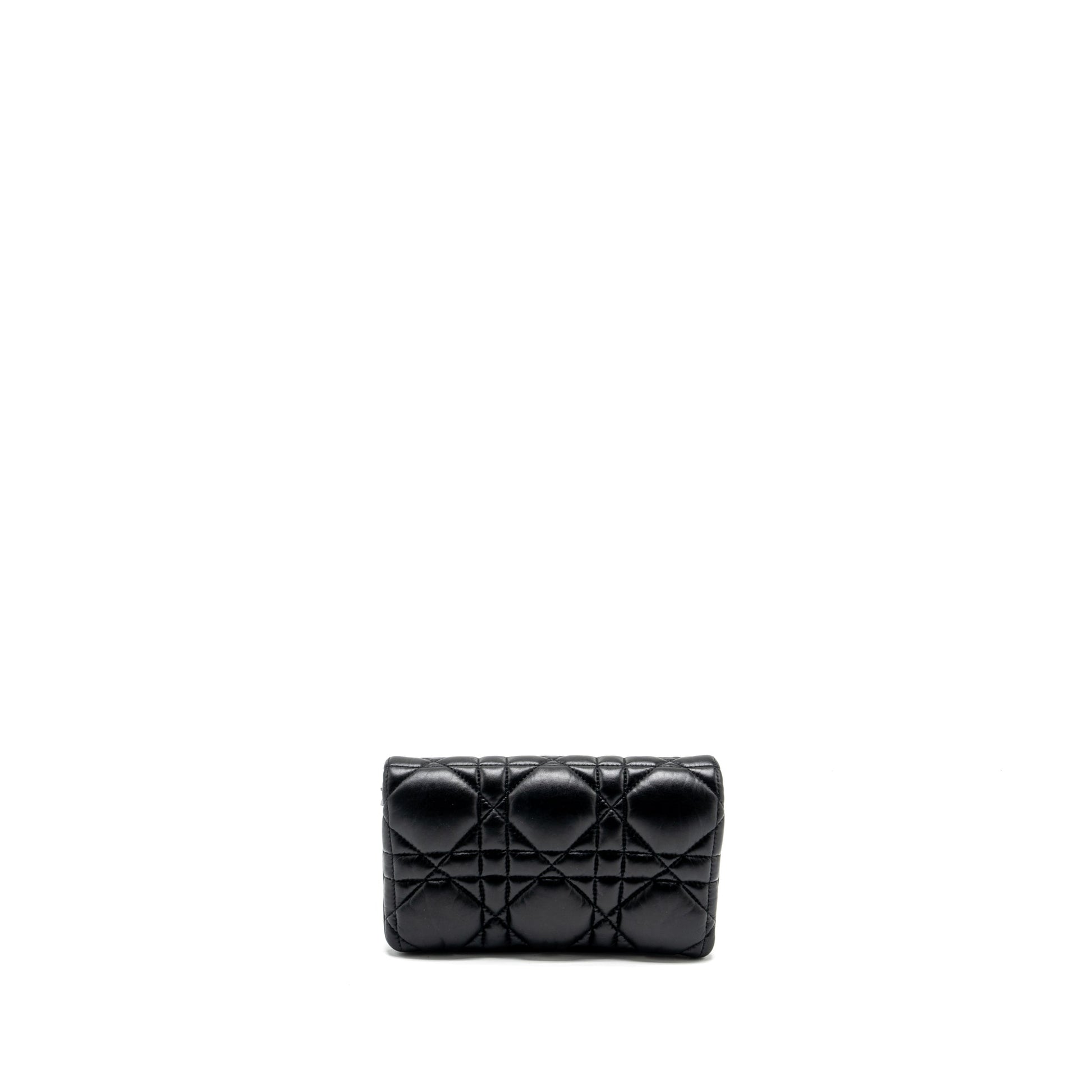 Dior Caro Purse Calfskin With Hardware Handbag Black Mini Travel Bag