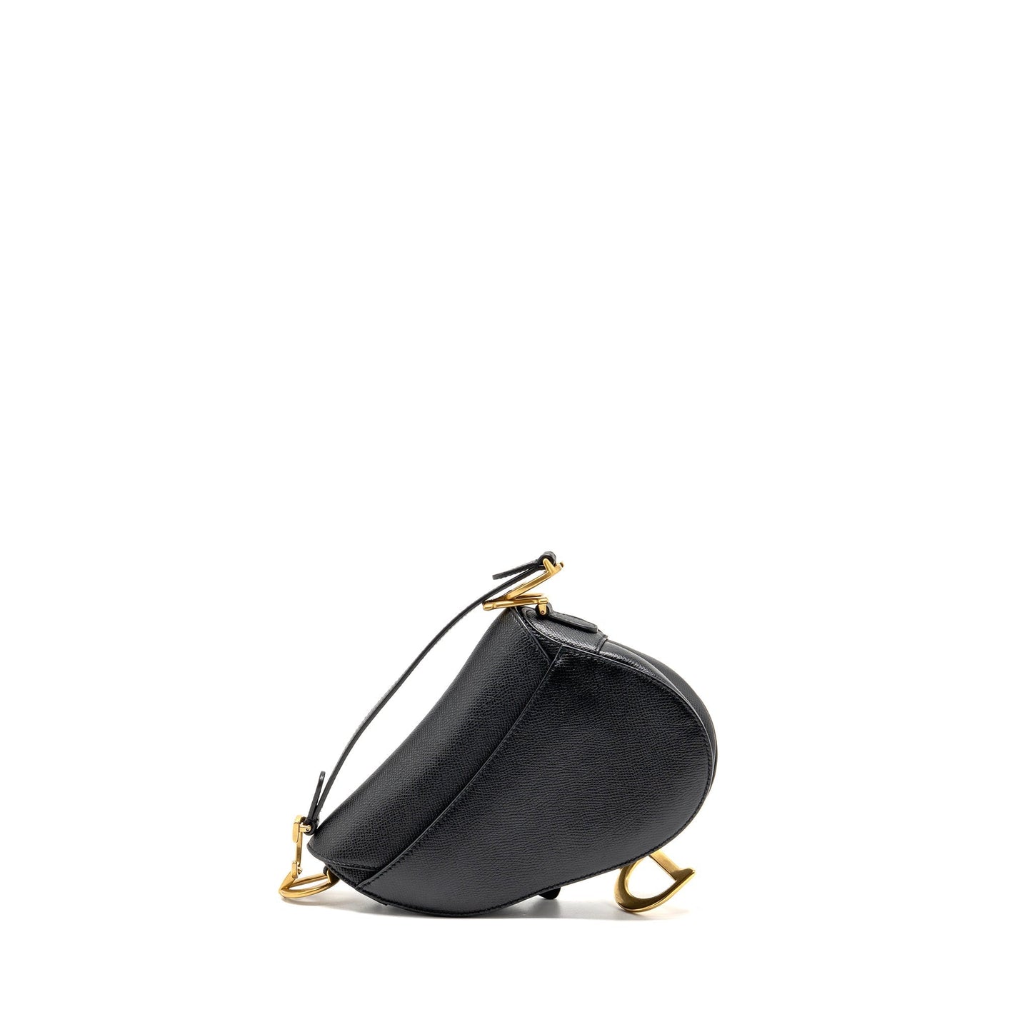 Dior Saddle Purse Calfskin Handbag Black Mini Travel Bag