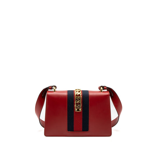 Gucci Sylvie Bag Calfskin Red Small Travel Bag